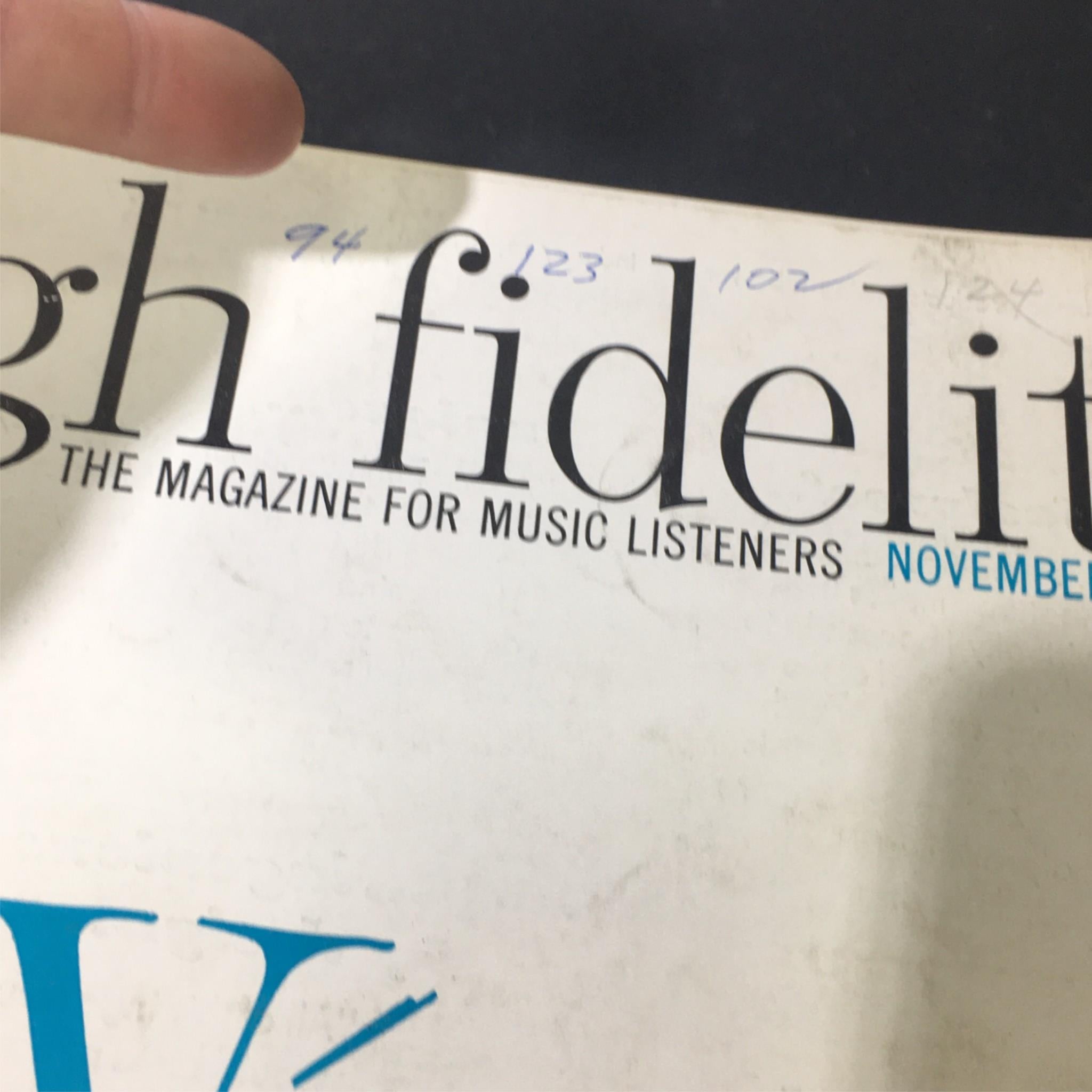 VTG High Fidelity Music Magazine November 1959 - Vienna Music and Orchestra