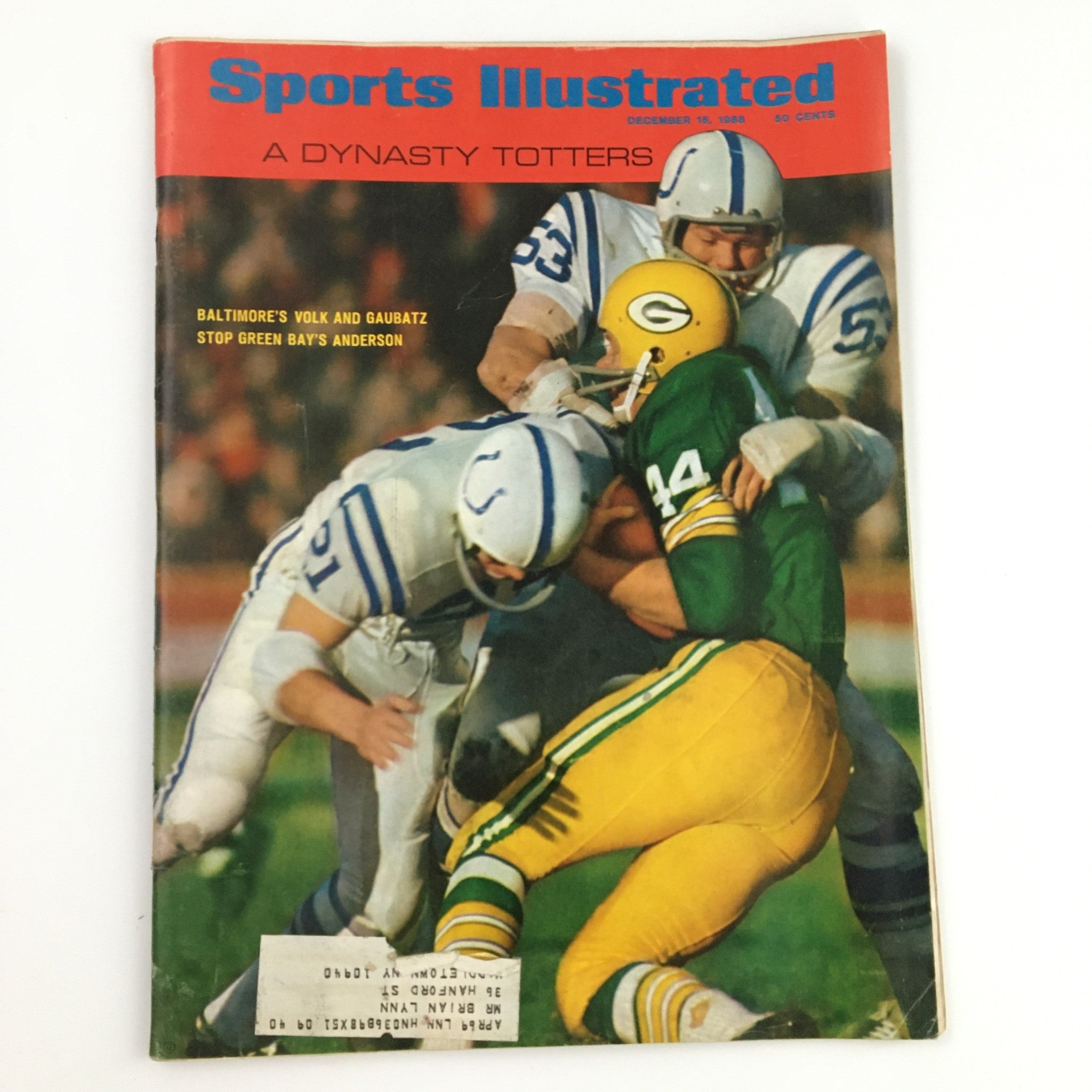 Sports Illustrated Magazine December 16 1968 Rick Volk & Dennis Gaubatz