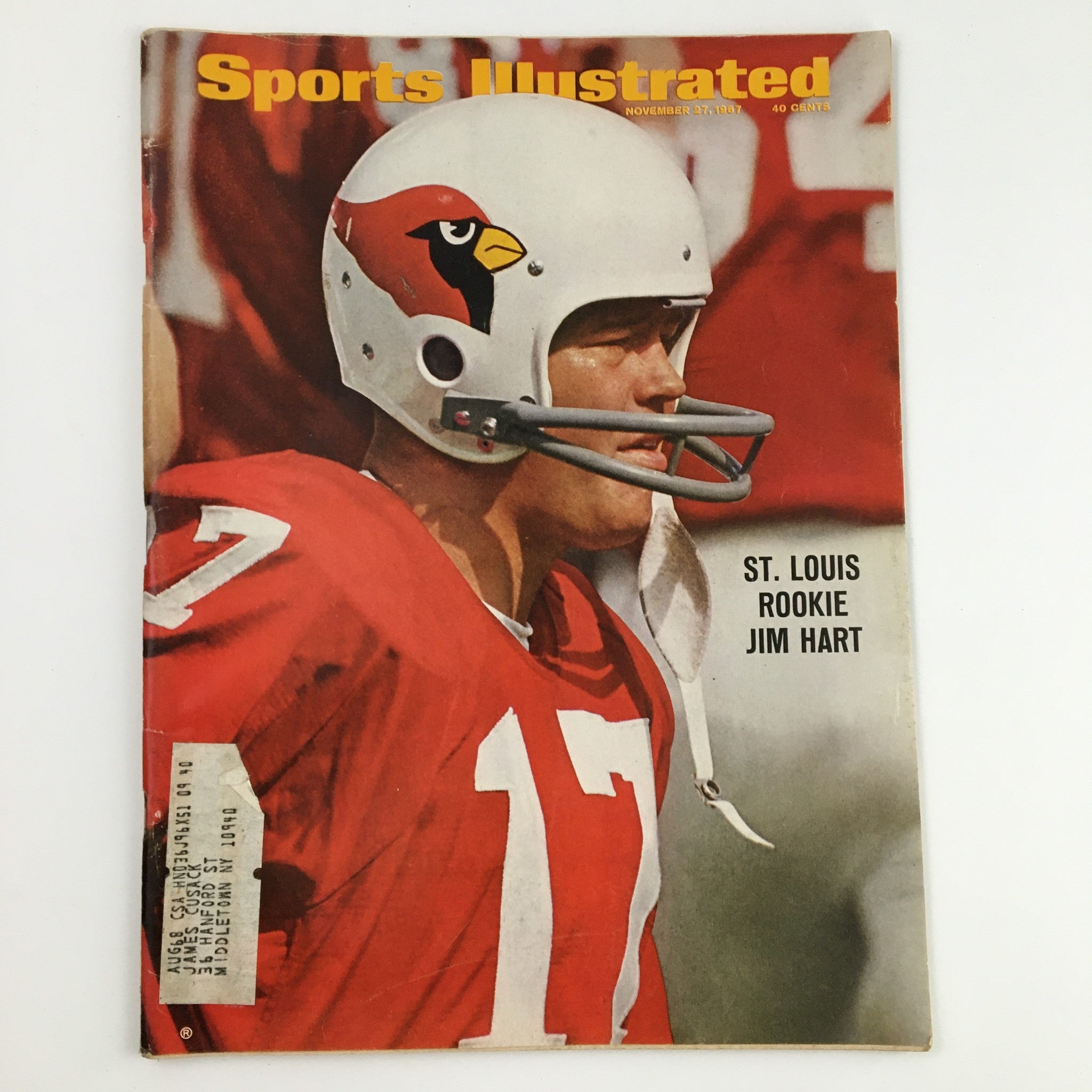 Sports Illustrated Magazine November 27 1967 St. Louis Rookie Jim Hart