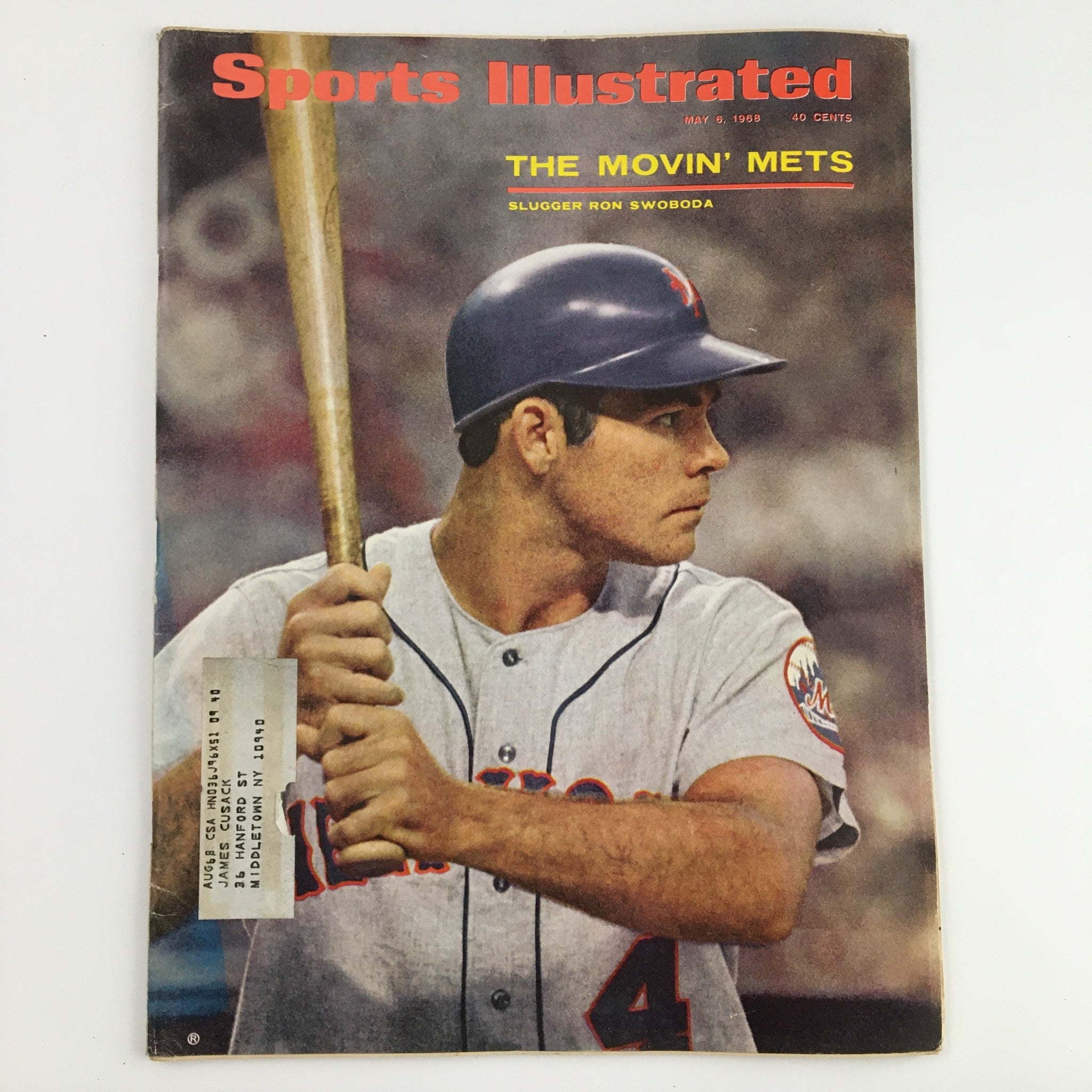 Sports Illustrated Magazine May 6 1968 The Movin' Mets Slugger Ron Swoboda