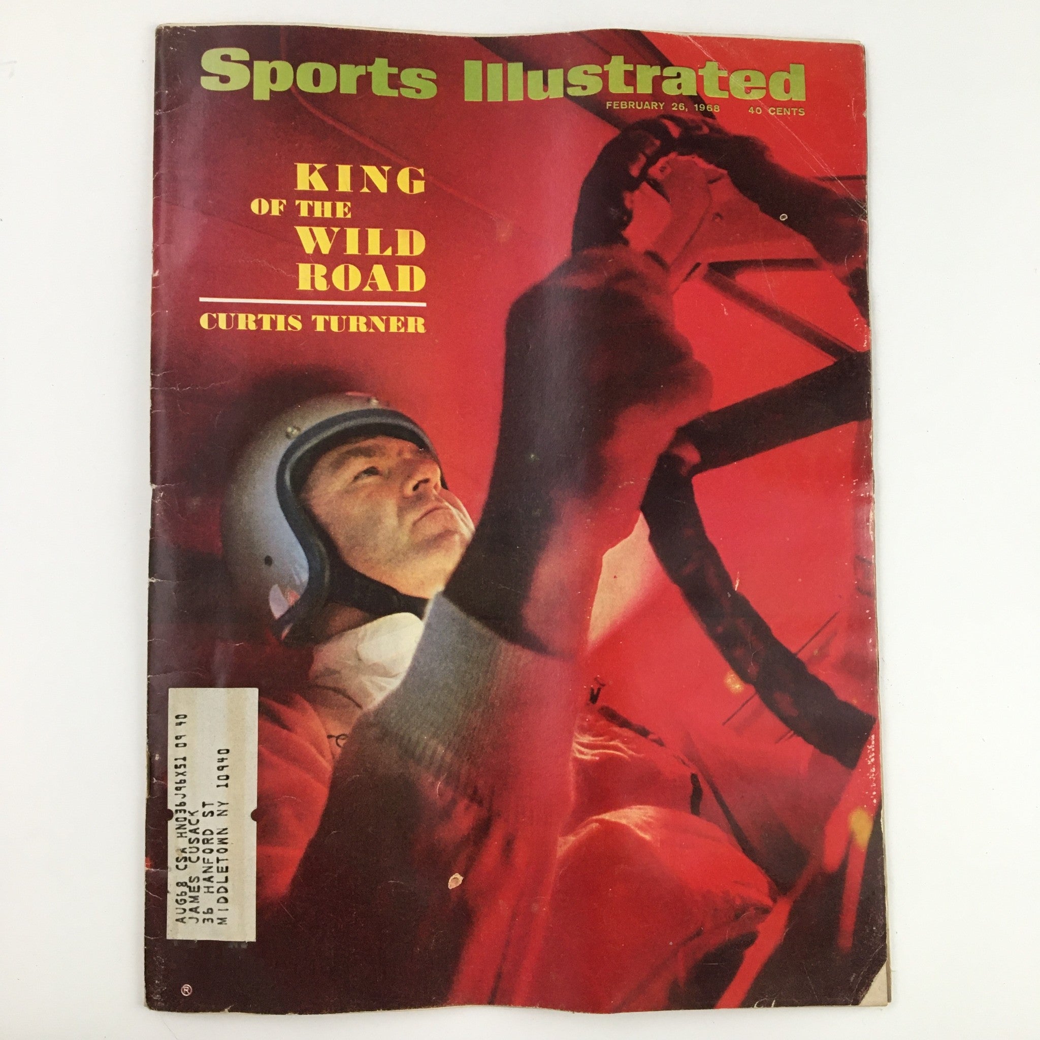 Sports Illustrated Magazine February 26 1968 The Wild Road King Curtis Turner