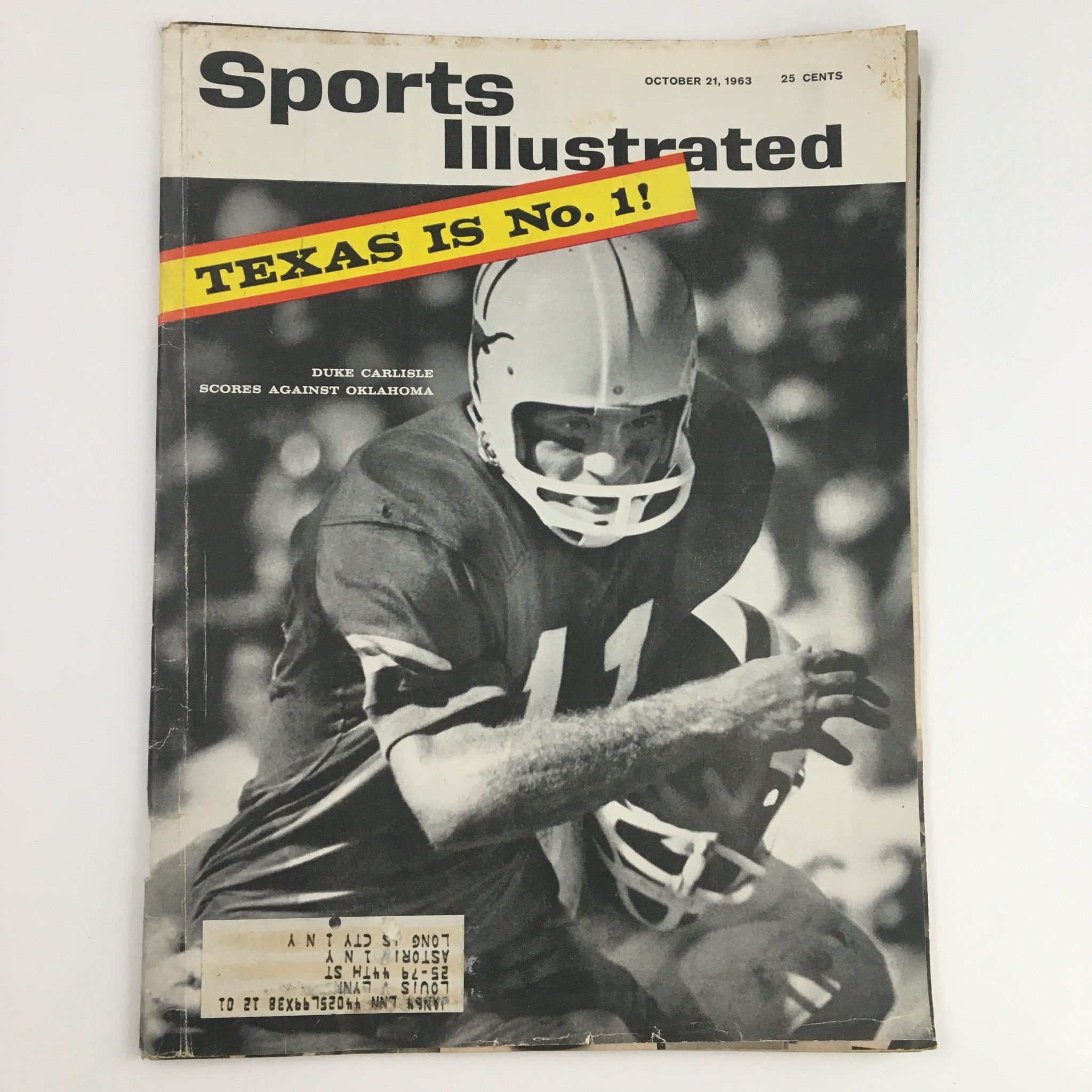 Sports Illustrated Magazine October 21 1963 Duke Carlisle Score Against Oklahoma