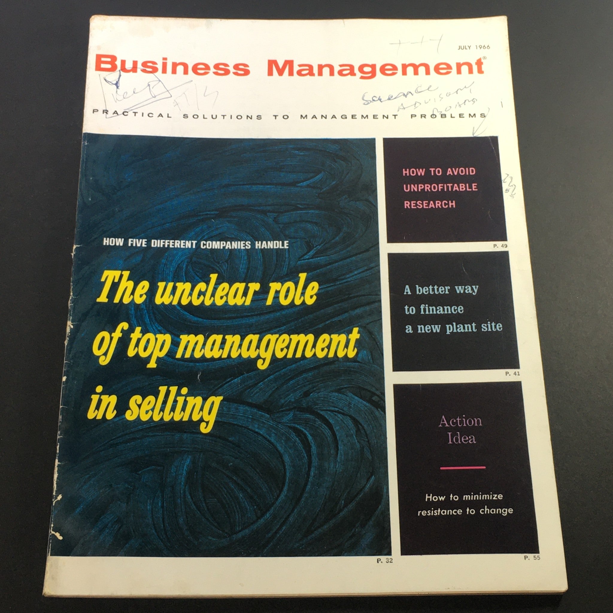 VTG Business Management Magazine July 1966 - How To Avoid Unprofitable Research