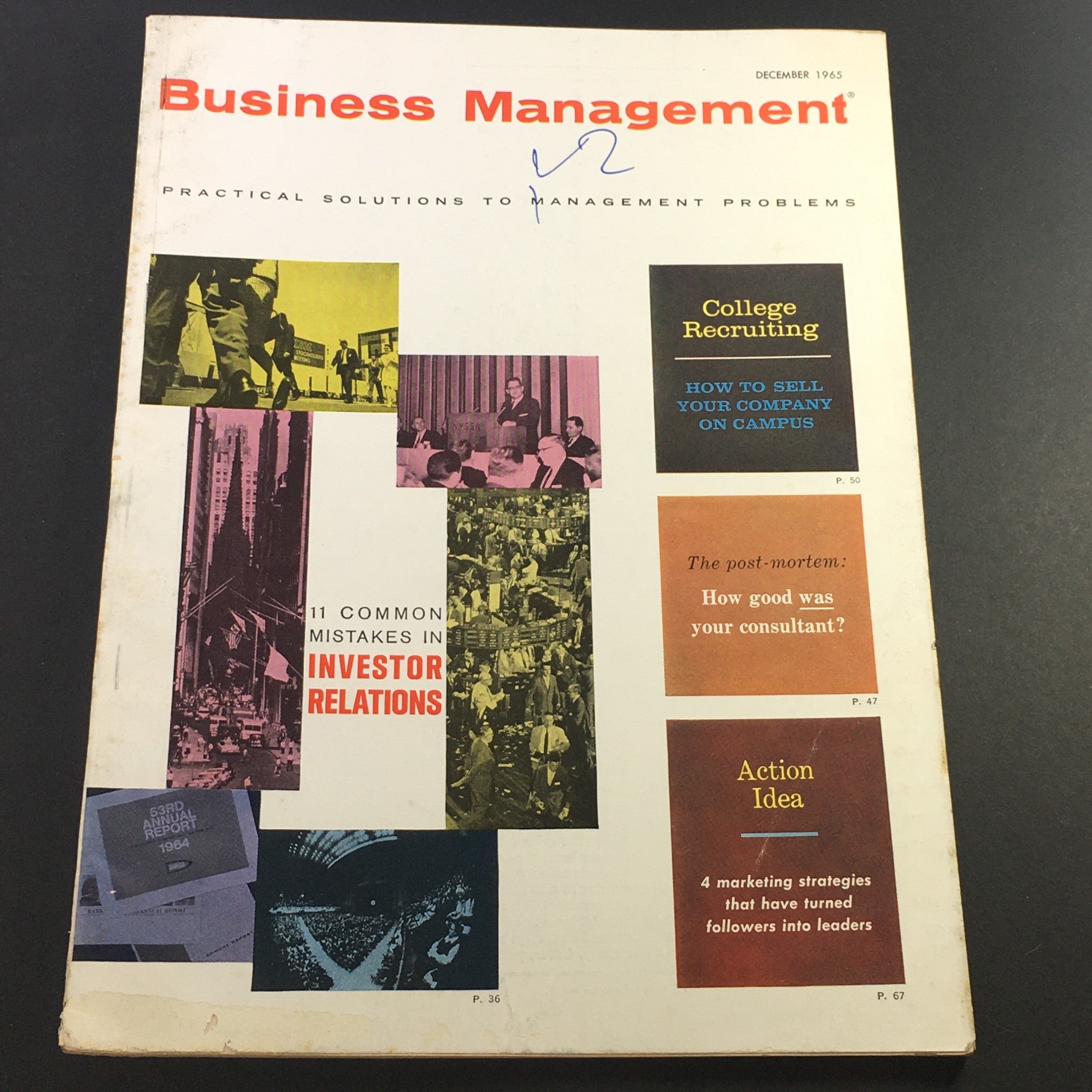 VTG Business Management Magazine December 1965 - Mistakes in Investor Relations