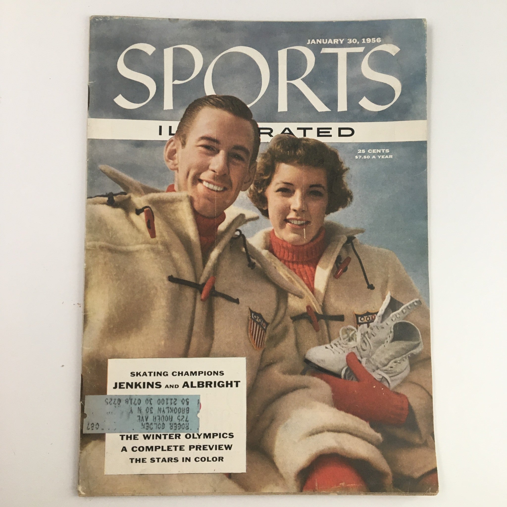 Sports Illustrated Magazine January 30 1956 Skating Champions Jenkins & Albright