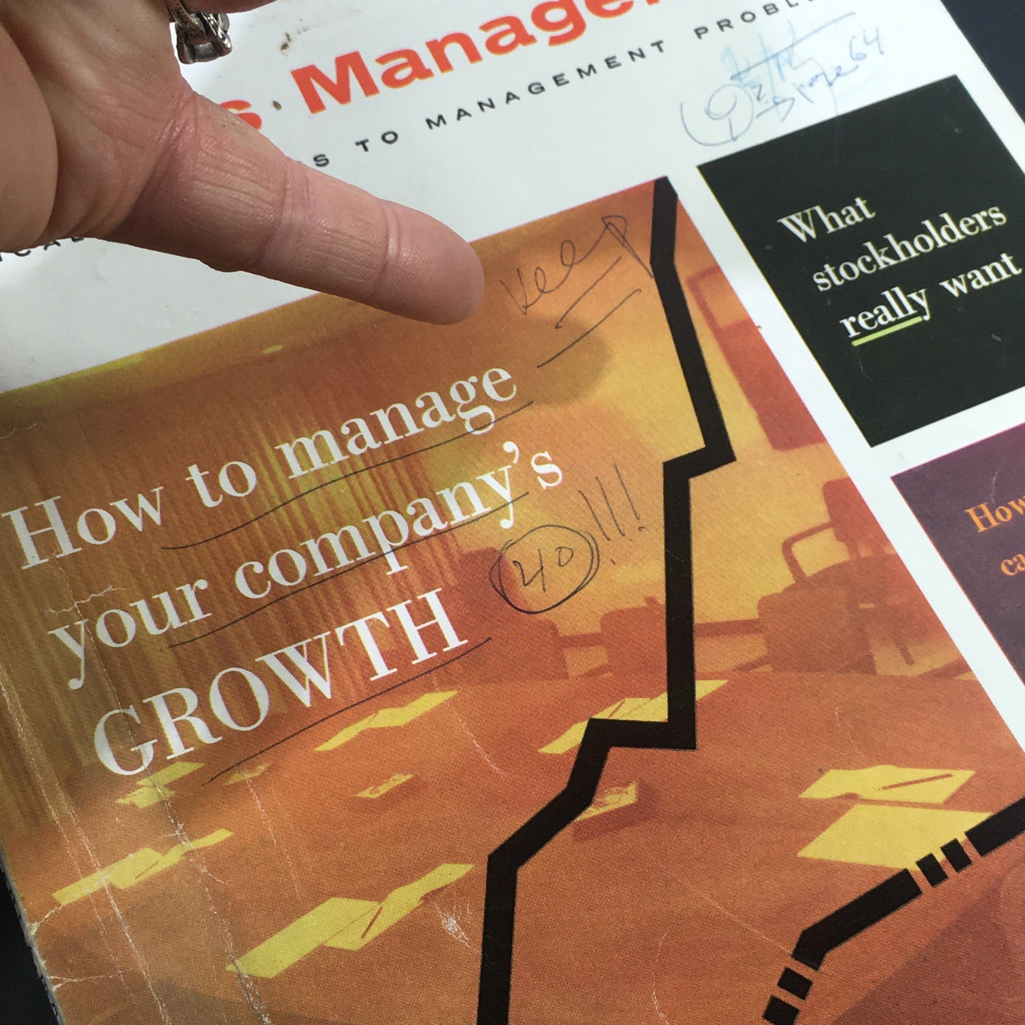 VTG Business Management Magazine March 1967 - Manage Your Company's Growth