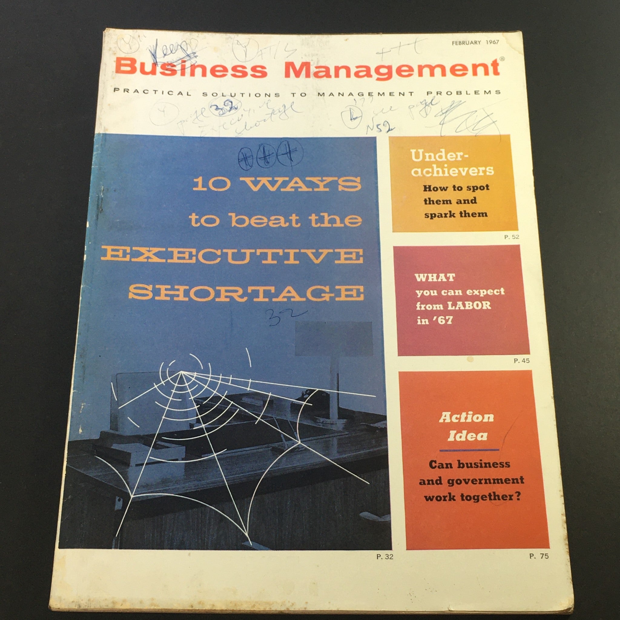 VTG Business Management Magazine February 1967 - Beat The Executive Shortage