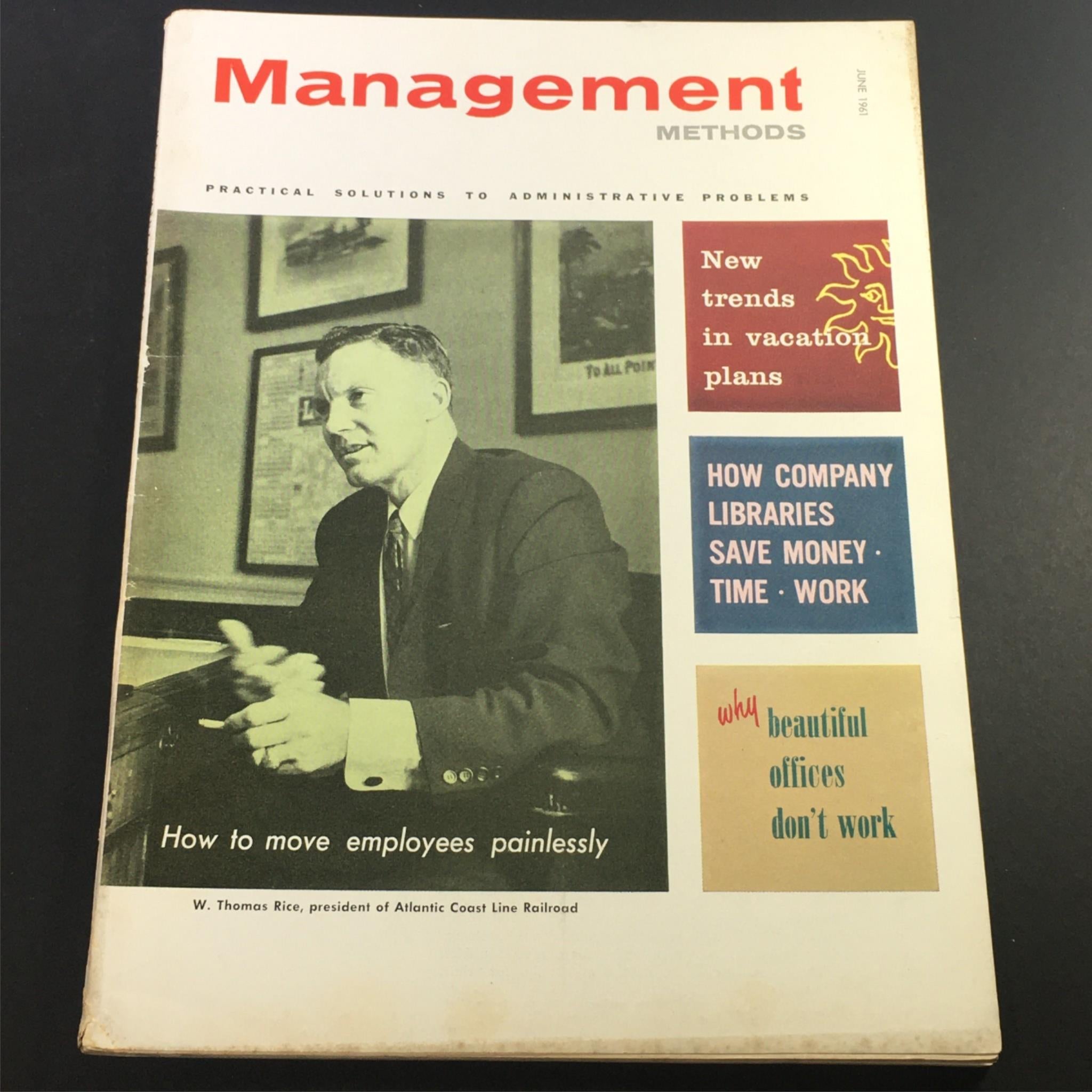 VTG Business Management Magazine June 1961 - Thomas Rice of Atlantic Coastline