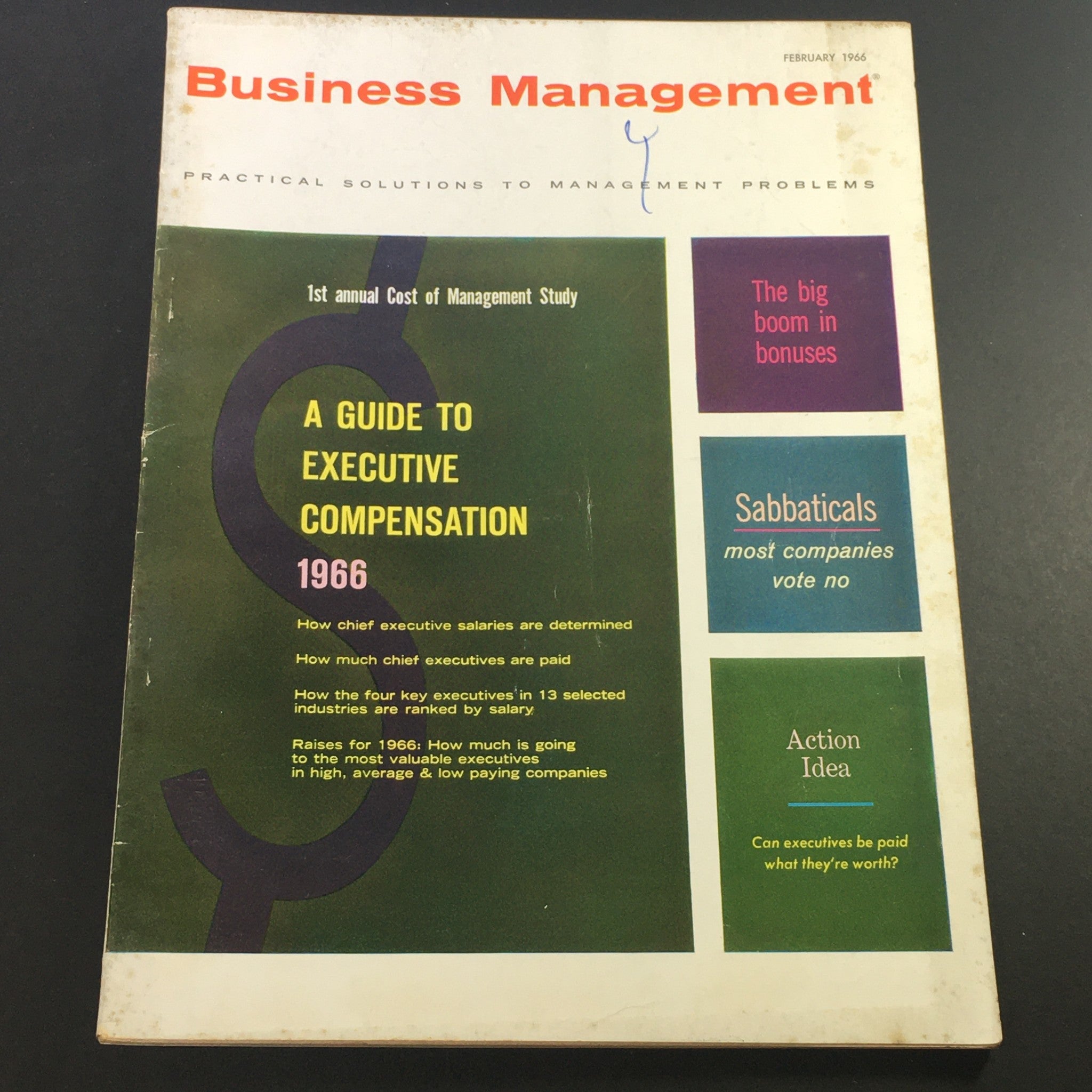 VTG Business Management Magazine February 1966 - Executive Compensation Guide