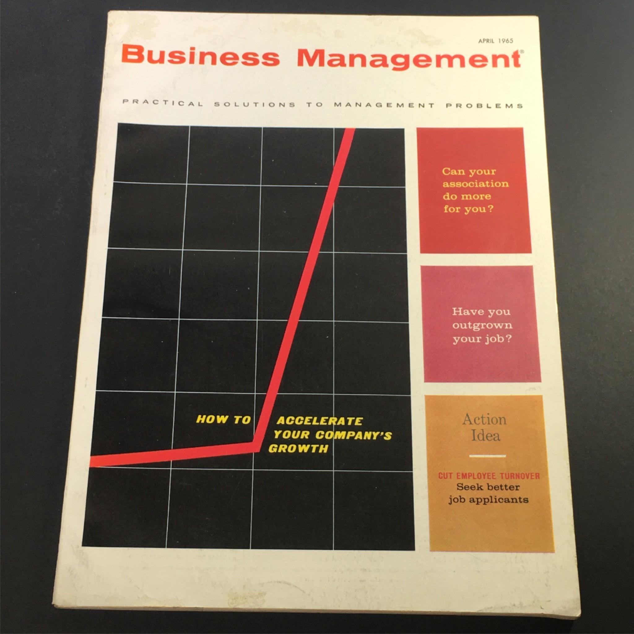 VTG Business Management Magazine April 1965 - Accelerate Your Company's Growth