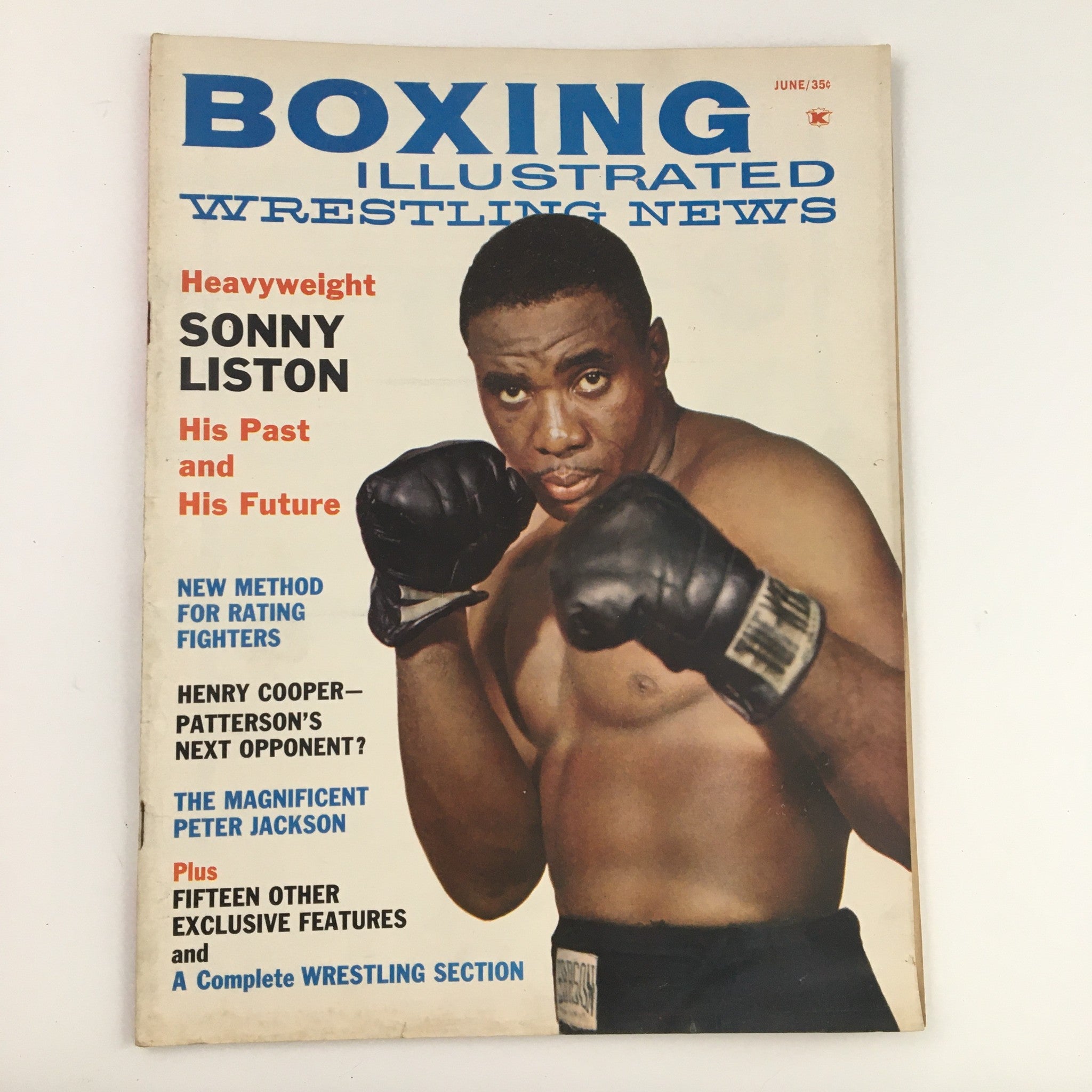 Boxing Illustrated Magazine June 1961 Sonny Liston & Peter Jackson No Label