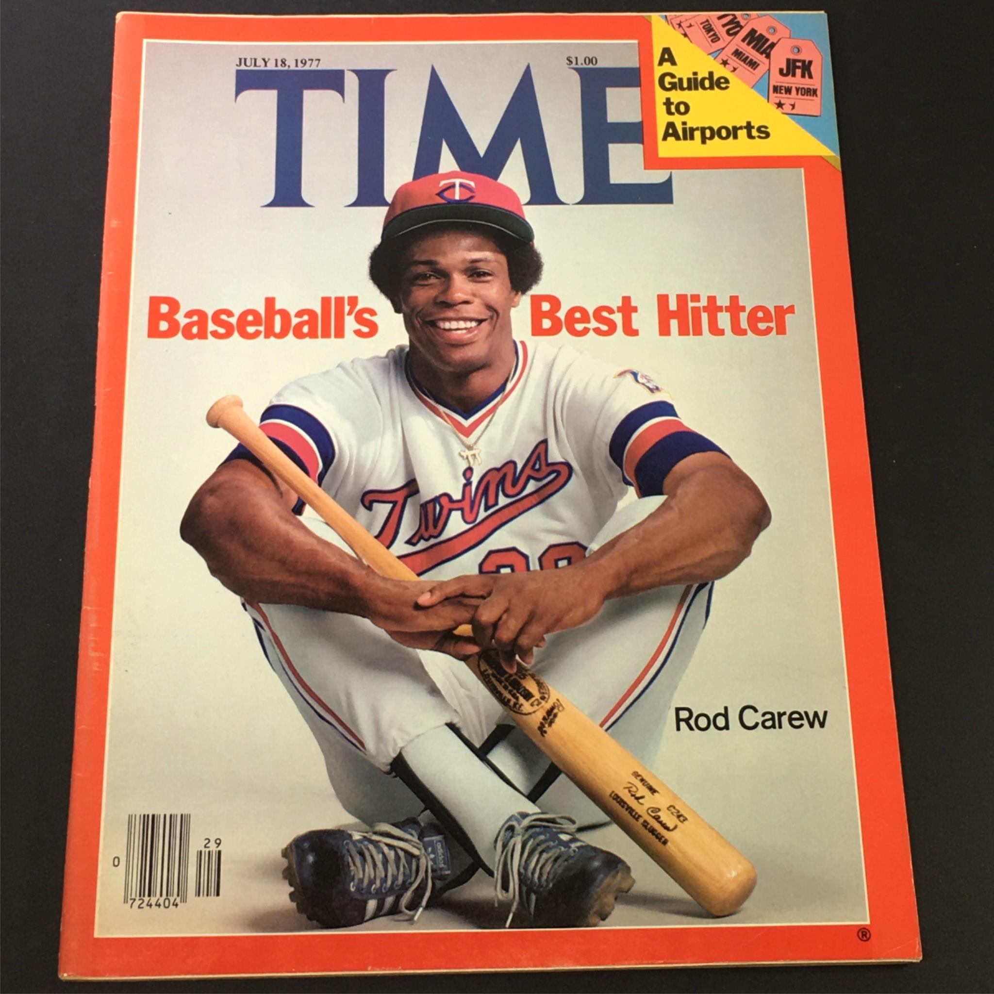 VTG Time Magazine July 18 1977 - MLB Rod Carew of Minnesota Twins / Newsstand