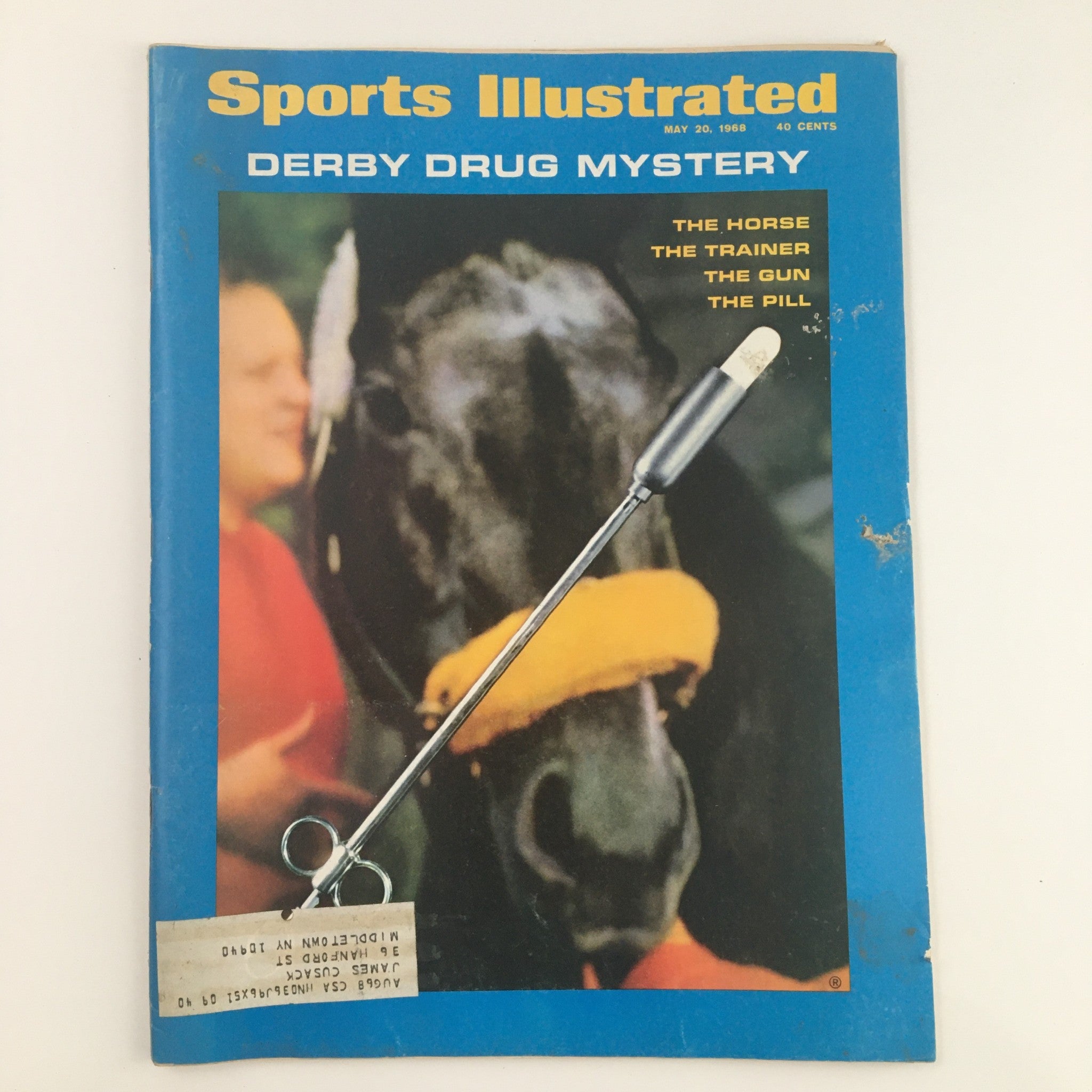 Sports Illustrated Magazine May 20 1968 Derby Drug Mystery The Horse & Trainer