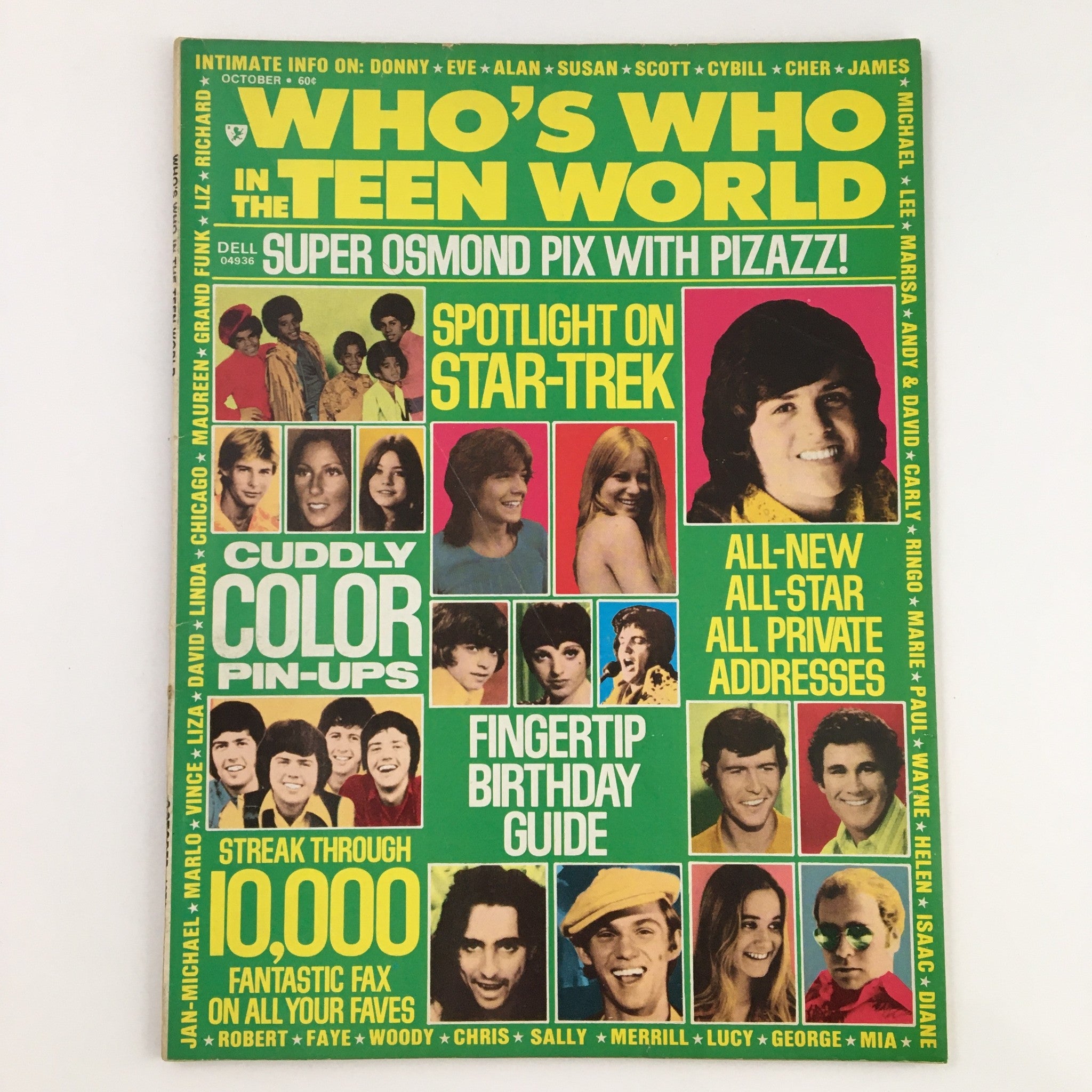 Who's Who In The Teen World October 1974 David Cassidy & Chad Everett No Label