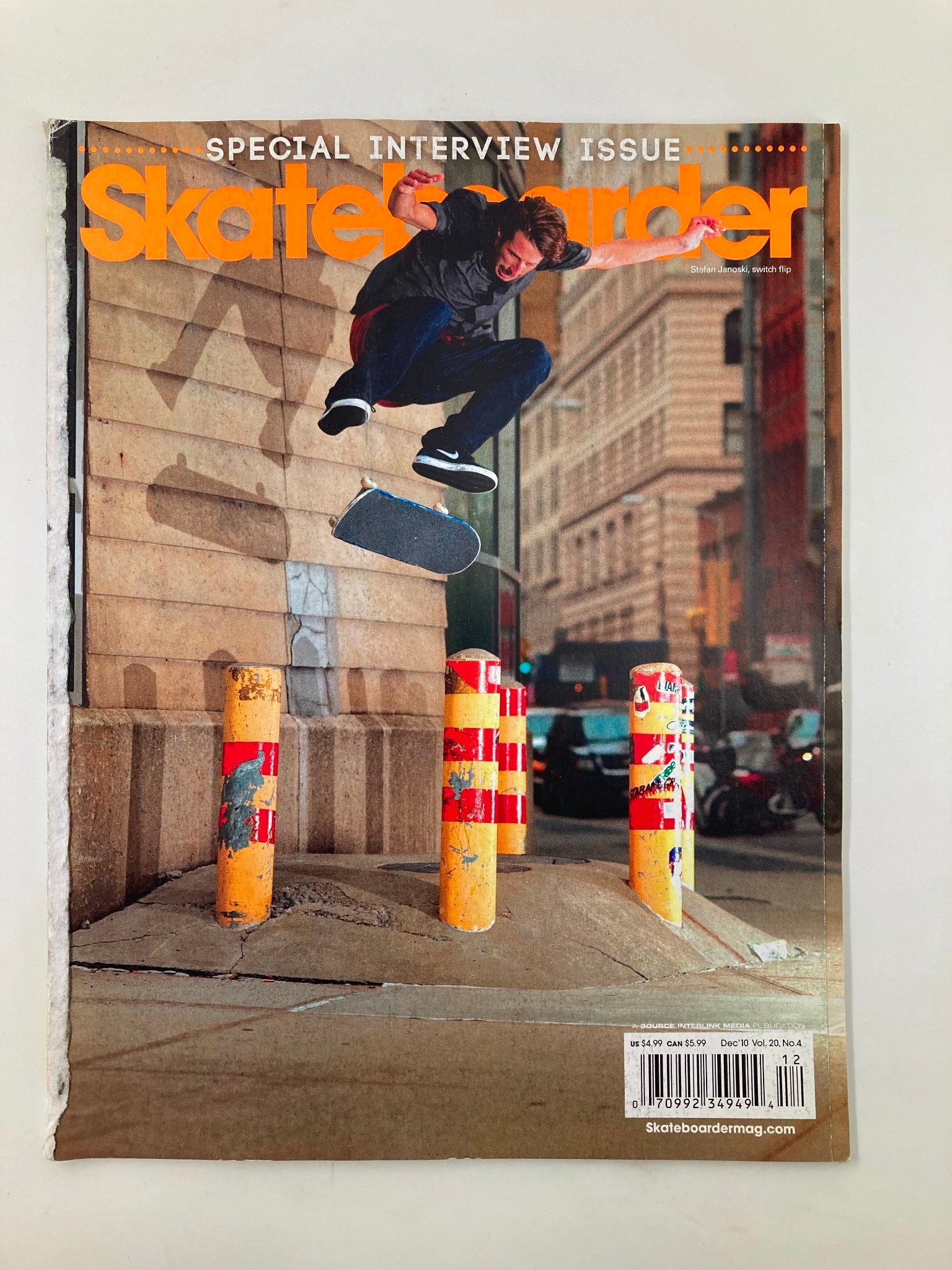 Skateboarder Magazine December 2010 Vol 20 #4 Stefan Janoski Switch Flip