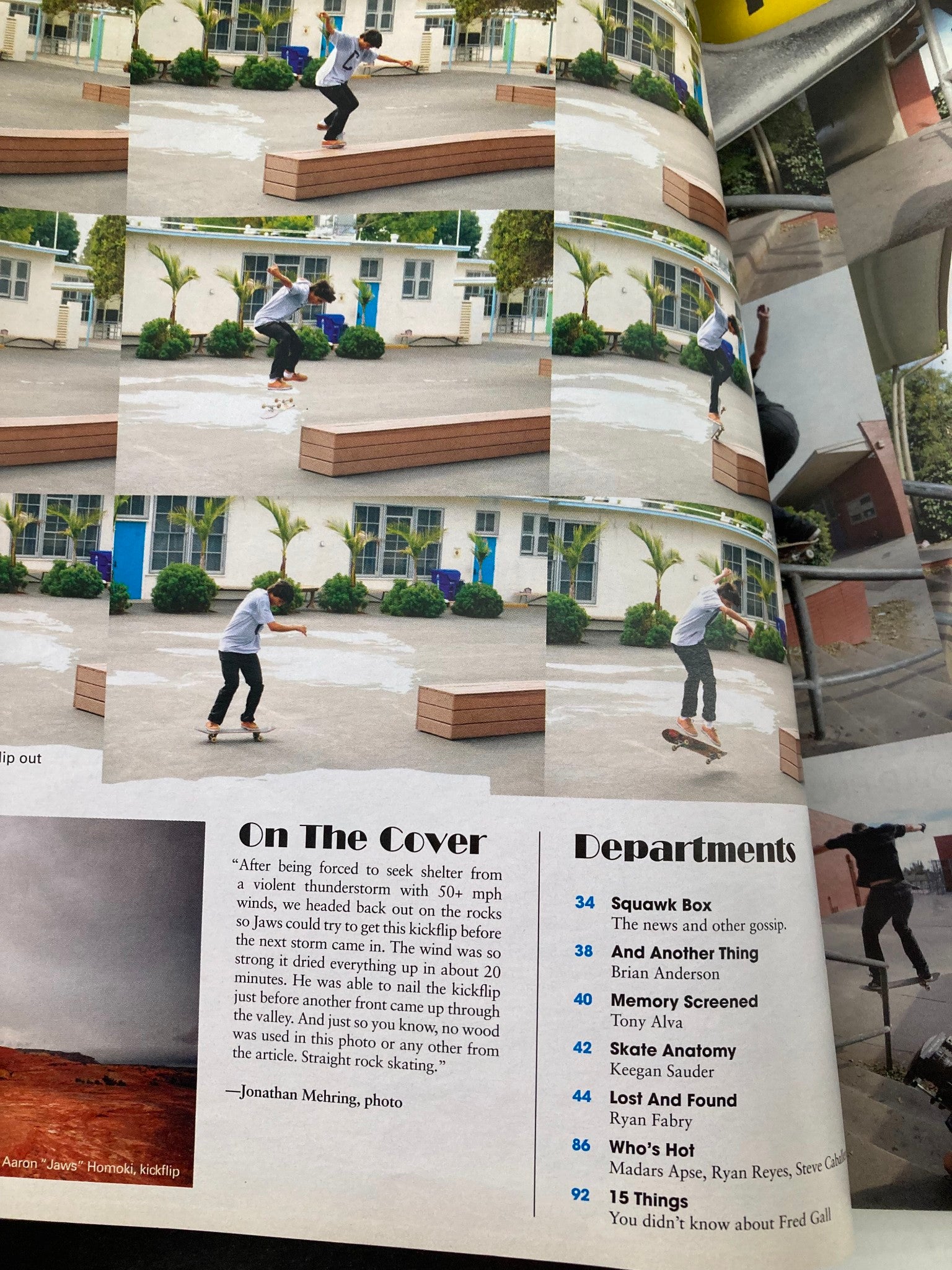 Skateboarder Magazine April May 2011 Aaron 'Jaws' Homoki Kickflip