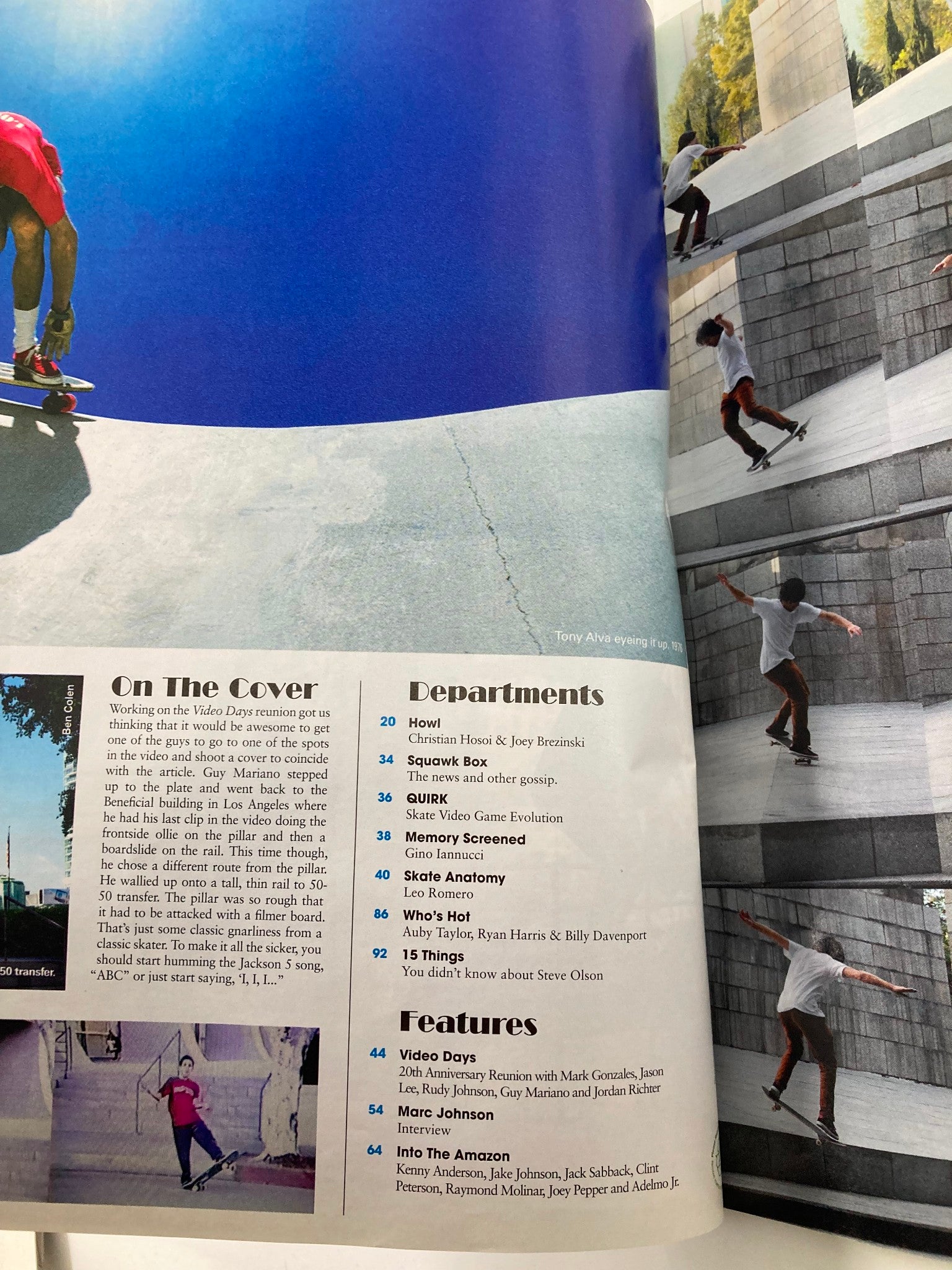 Skateboarder Magazine February 2011 Guy Mariano Wallie Frontside 50-50 Transfer