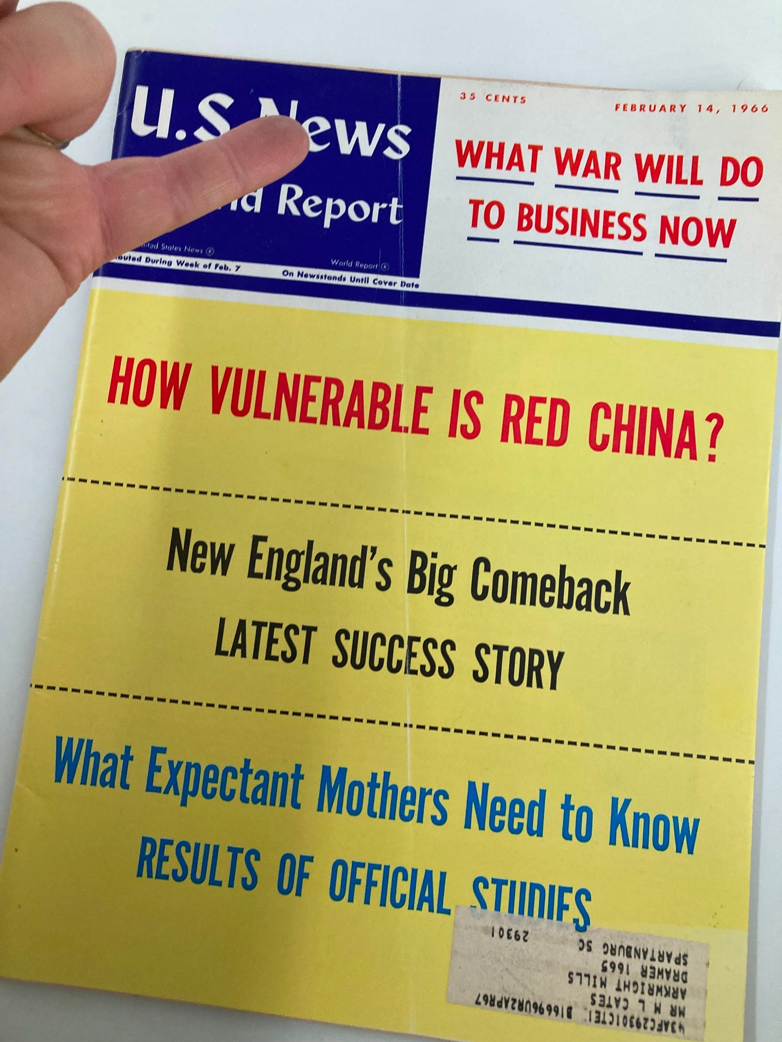 US News & World Report Magazine February 14 1966 How Vulnerable Is Red China?