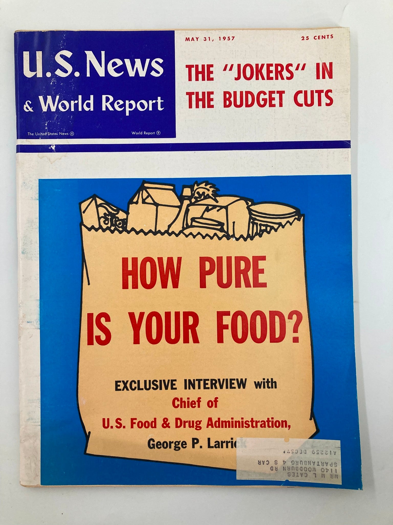 US News & World Report Magazine May 31 1957 The Jokers In The Budget Cuts