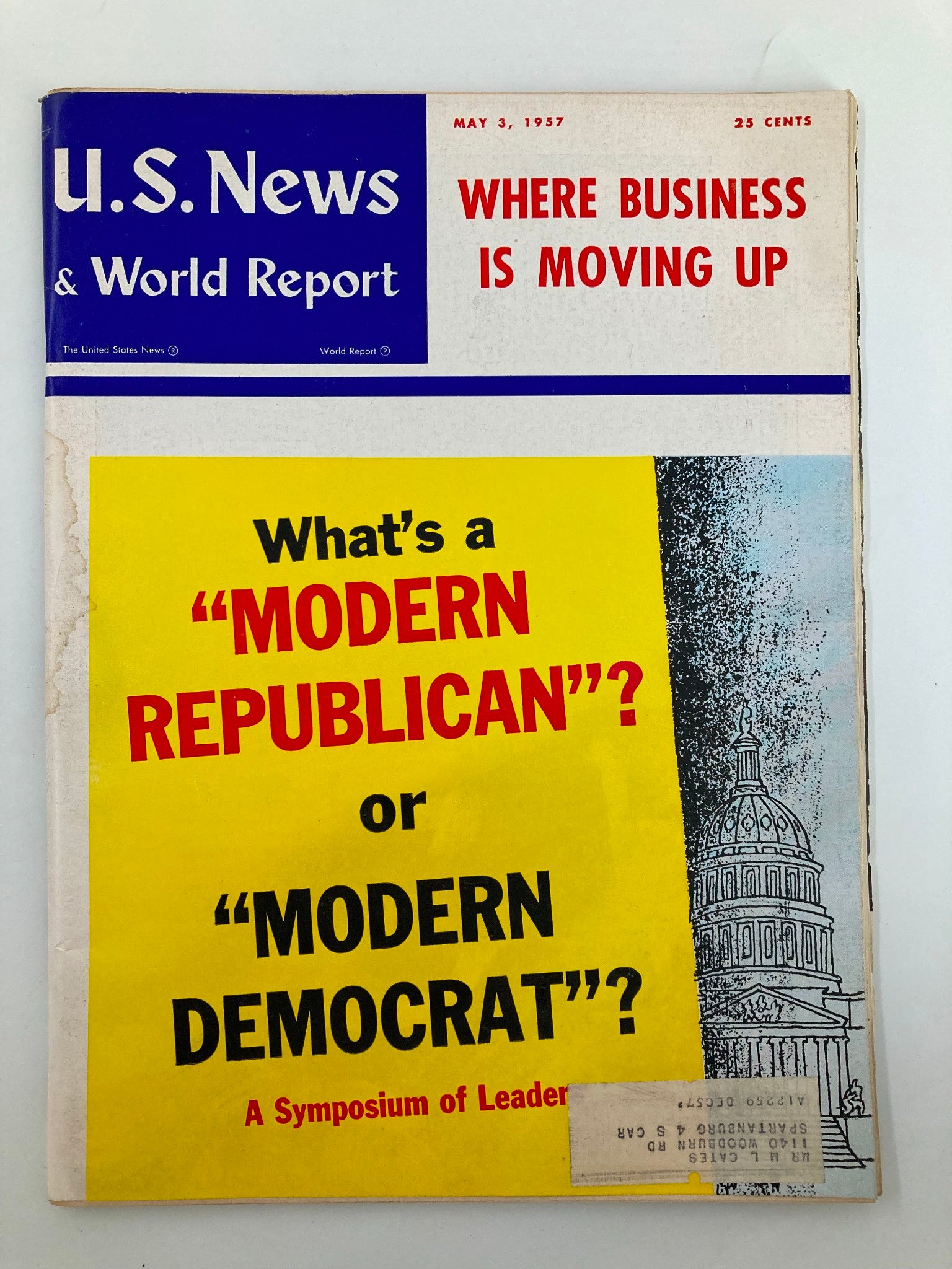 US News & World Report Magazine May 3 1957 What's A Modern Republican?