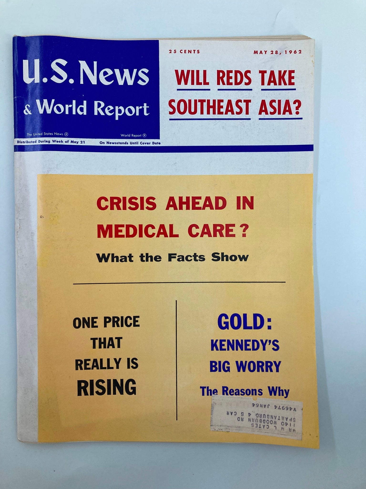 US News & World Report Magazine May 28 1962 Will Reds Take Southeast Asia?