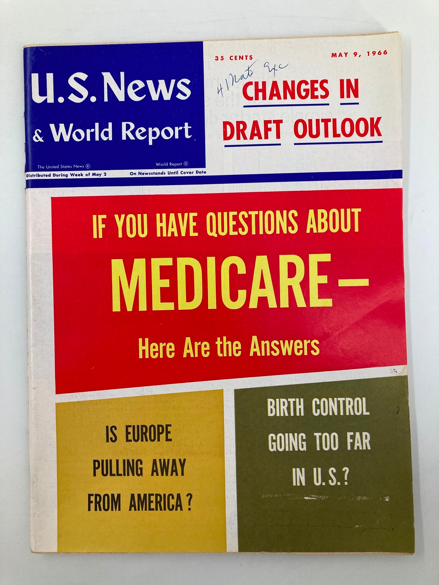 US News & World Report Magazine May 9 1966 Changes in Draft Outlook