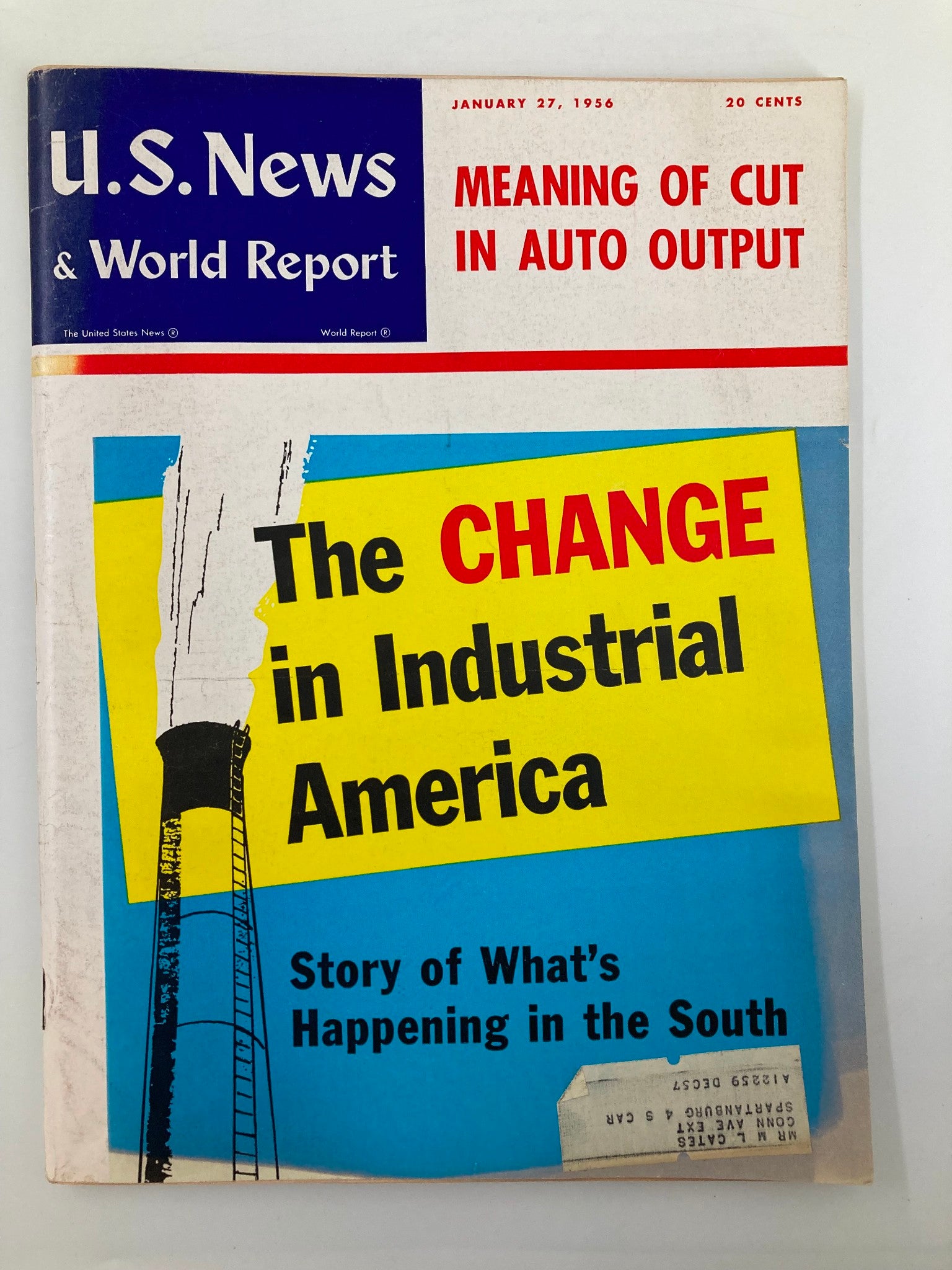 US News & World Report Magazine January 27 1956 The Change in Industrial America