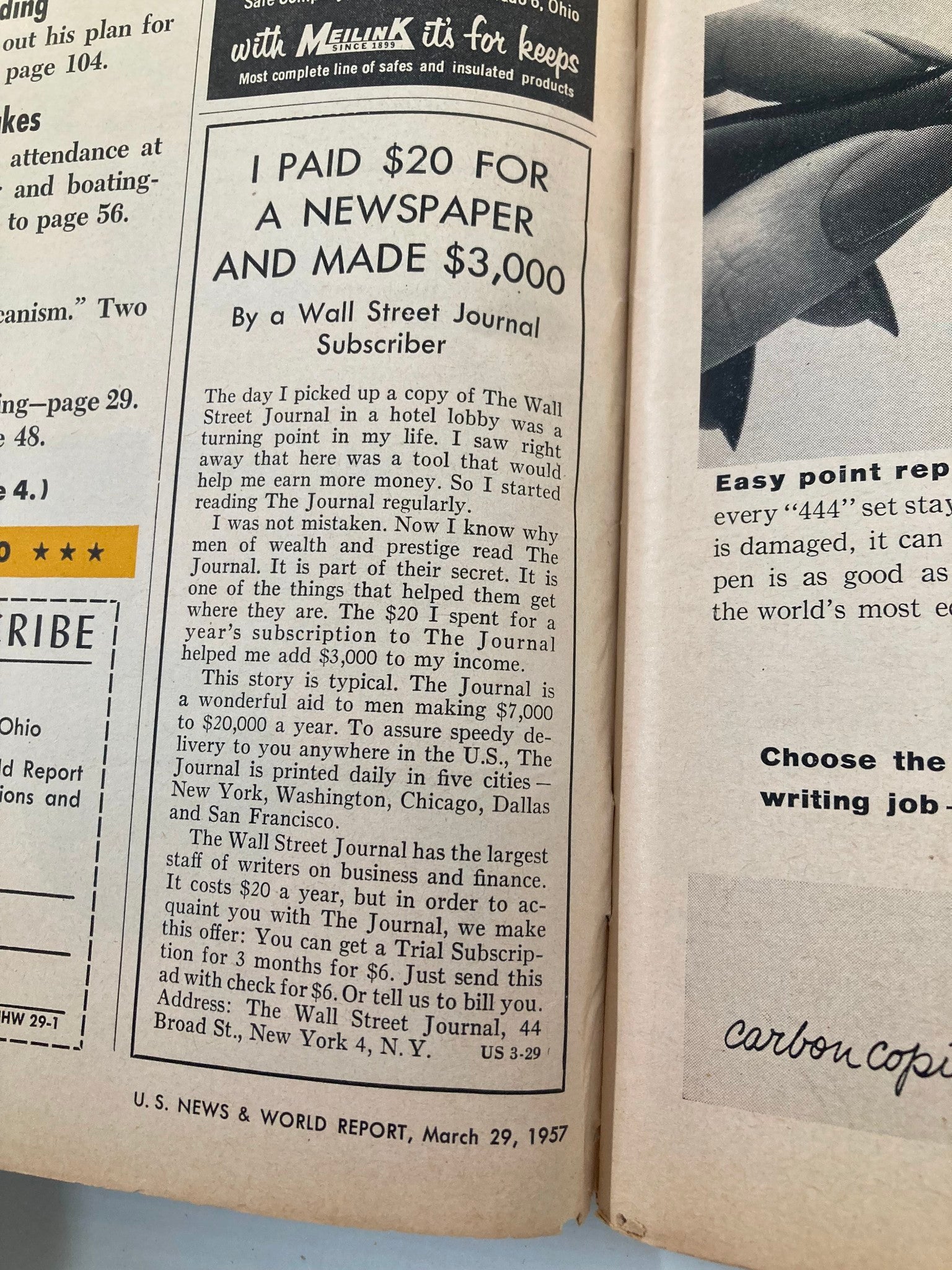 US News & World Report Magazine March 29 1957 Why Union Men Are Complaining