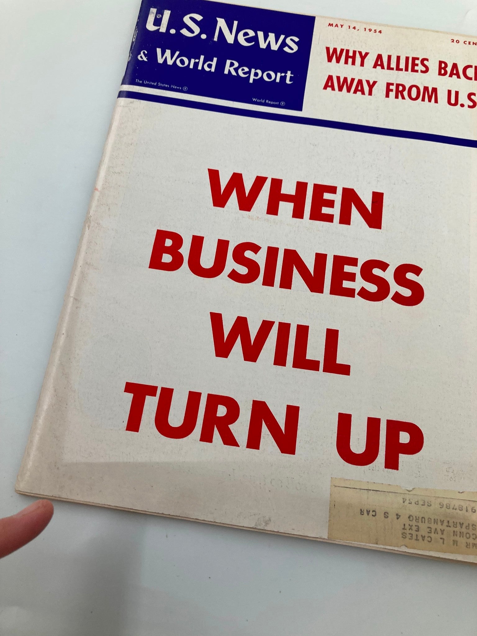 US News & World Report Magazine May 14 1954 When Business Will Turn Up