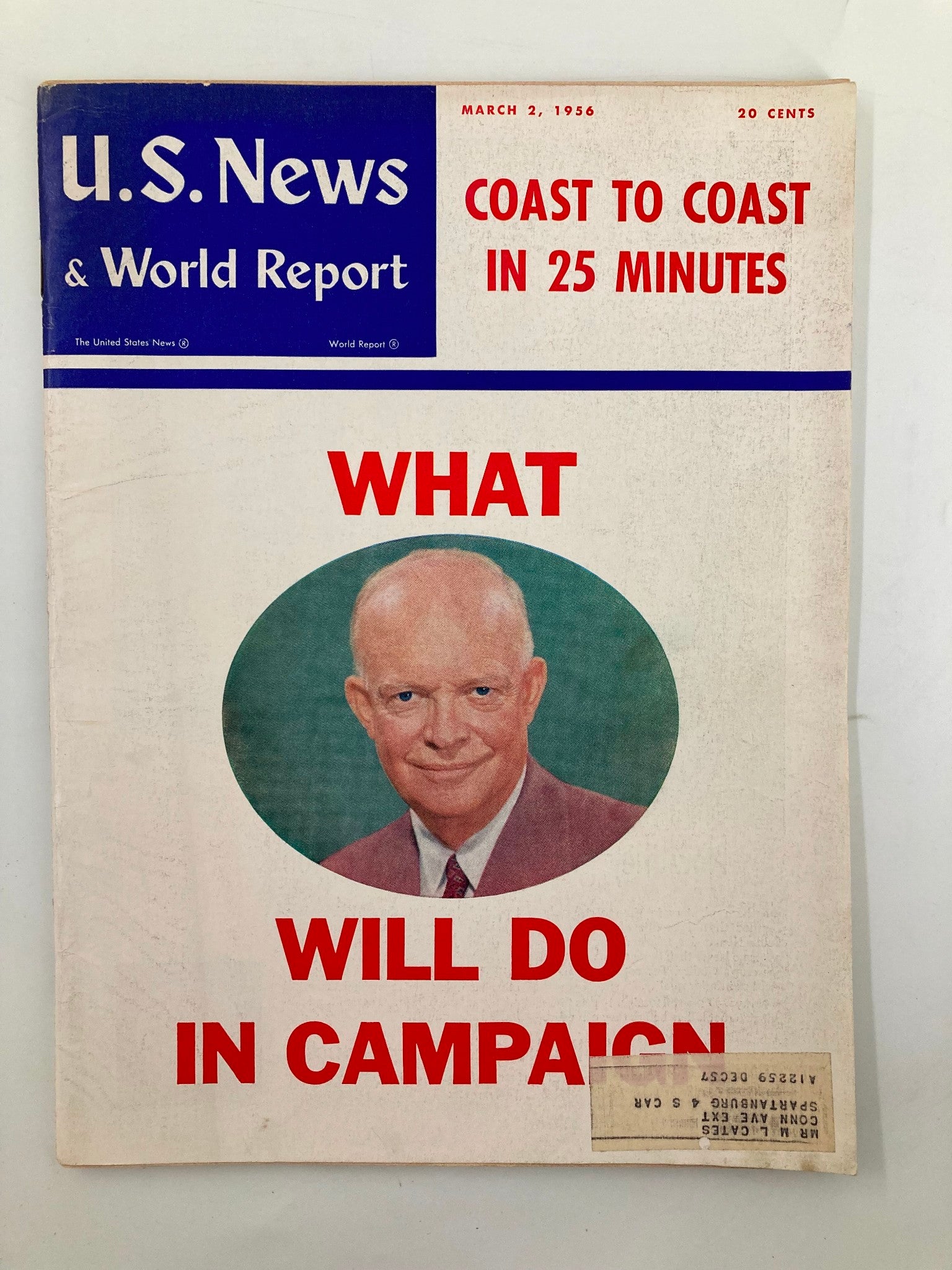 US News & World Report Magazine March 2 1956 What Ike Will Do In Campaign