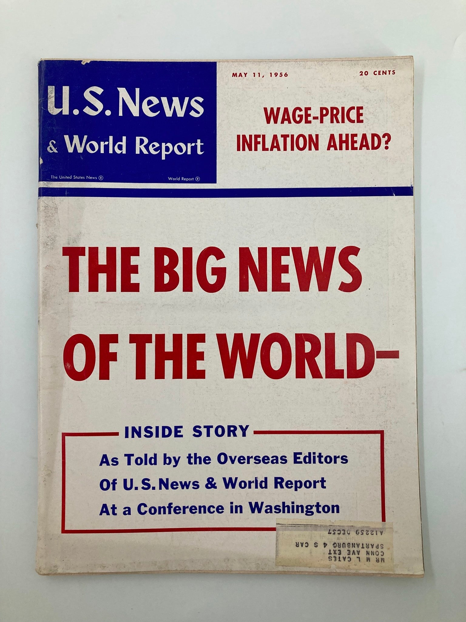 US News & World Report Magazine May 11 1956 Wage-Price Inflation Ahead?