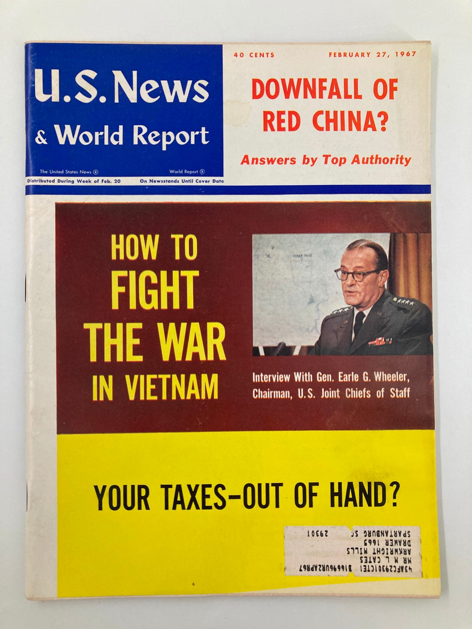 US News & World Report Magazine February 27 1967 How To Fight The War in Vietnam