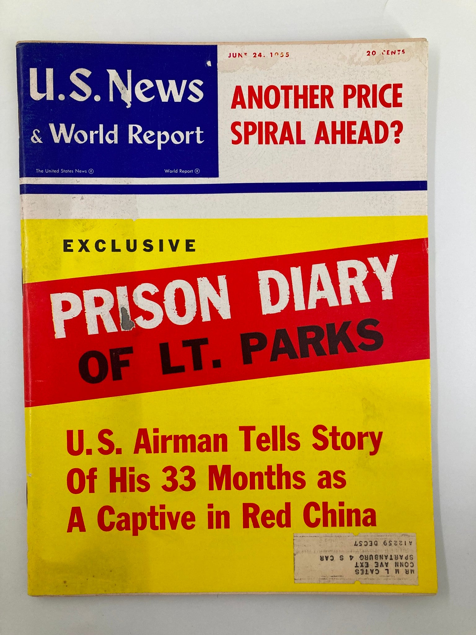 US News & World Report Magazine June 24 1955 Prison Diary of Lt. Parks