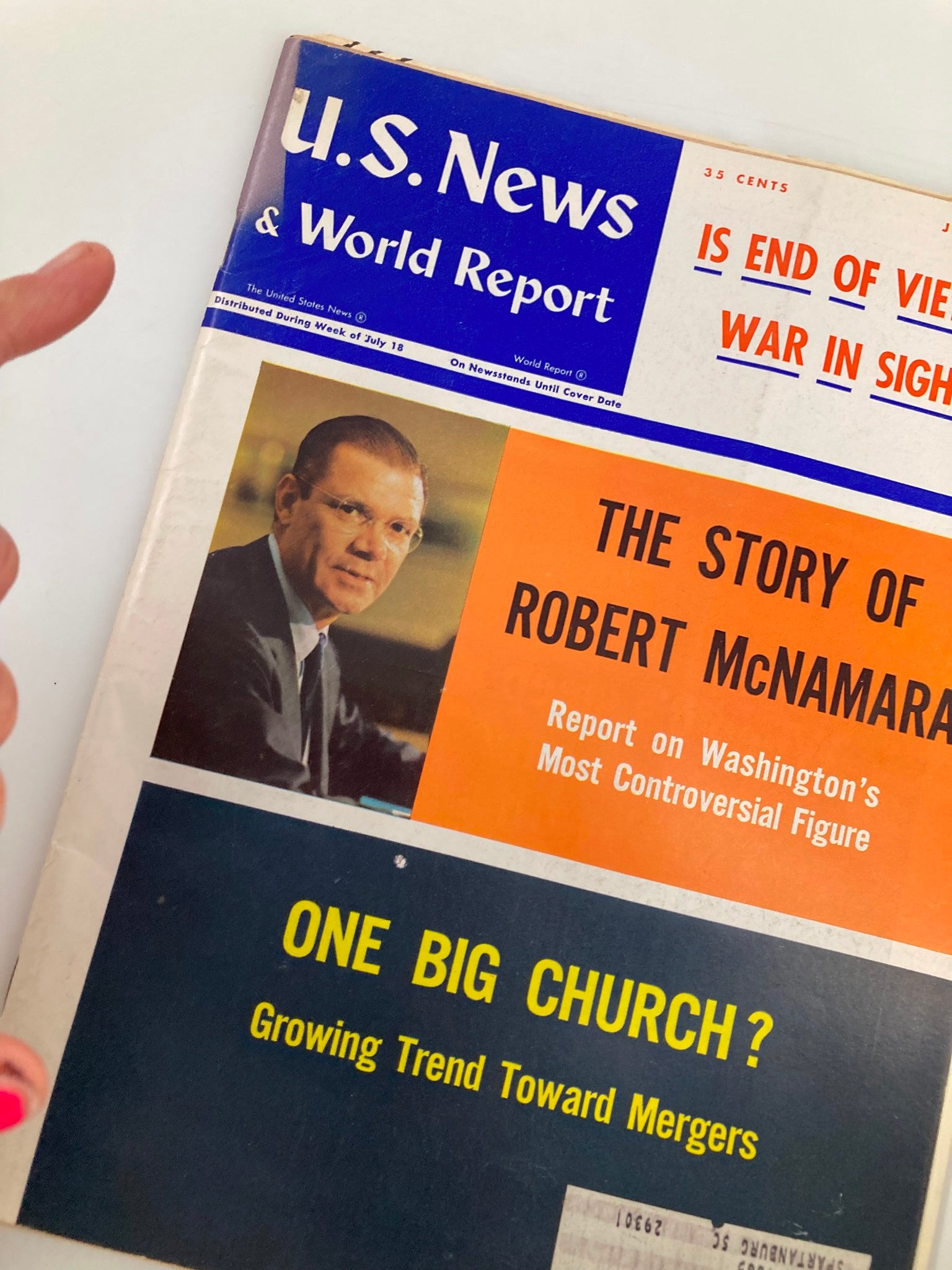 US News & World Report Magazine July 25 1966 The Story of Robert McNamara