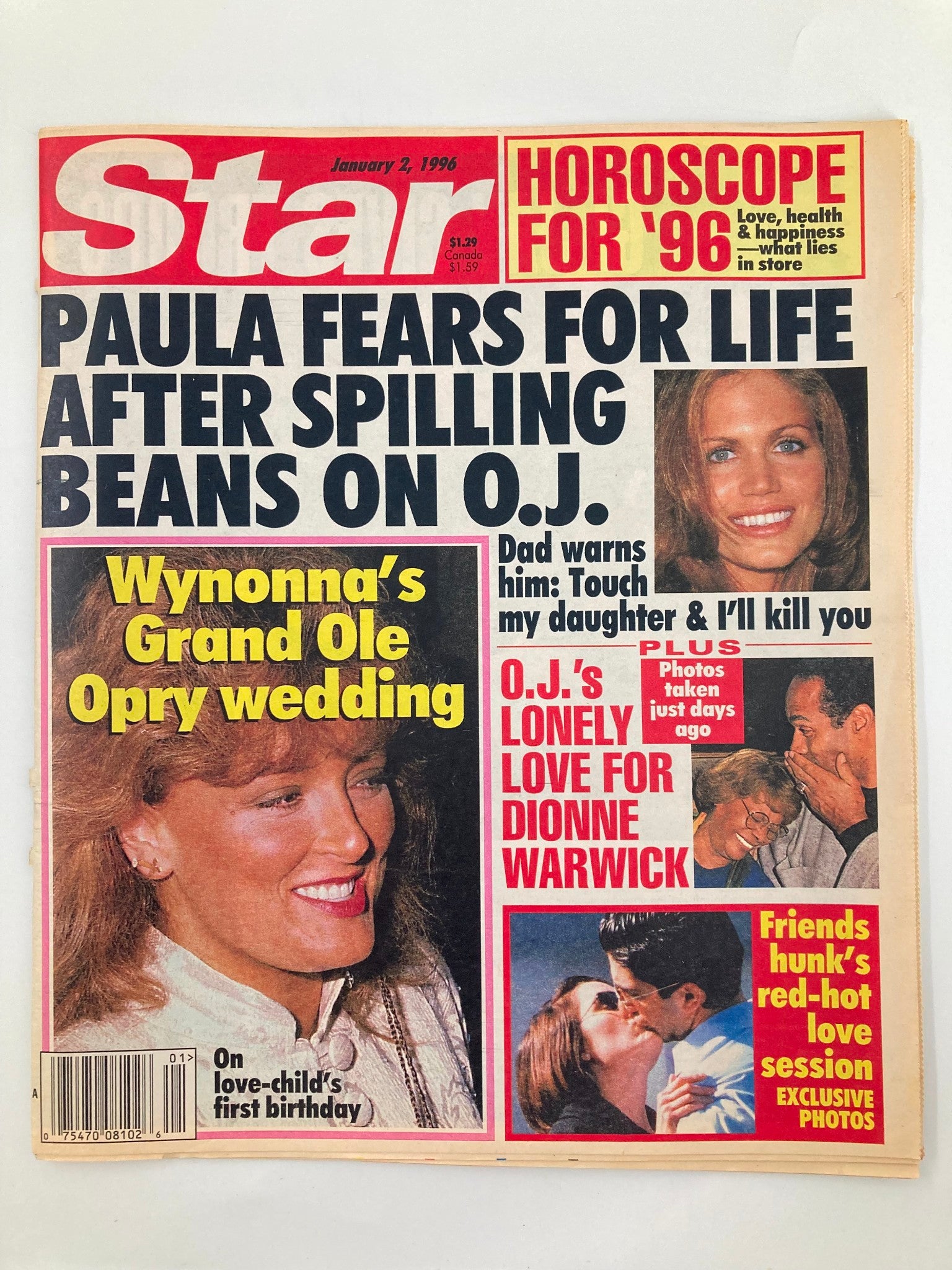 Star Magazine January 2 1996 OJ Simpson and Dionne Warwick No Label