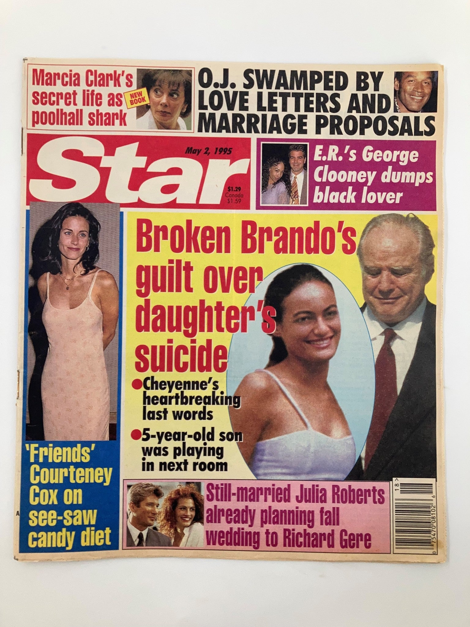 Star Magazine May 2 1995 Courteney Cox, Julia Roberts, Richard Gere No Label