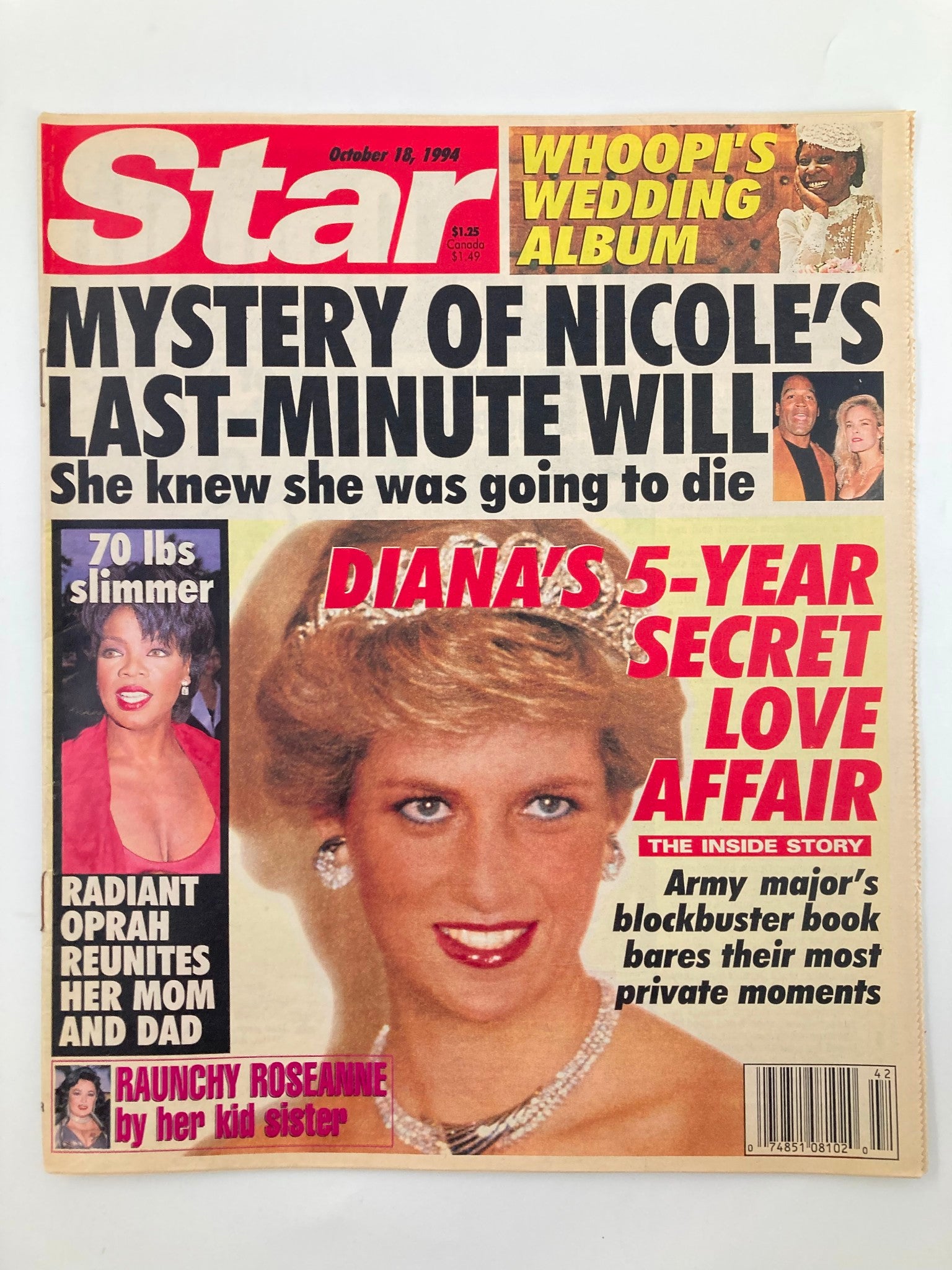 Star Magazine October 18 1994 Princess Diana, Oprah, OJ Simpson No Label