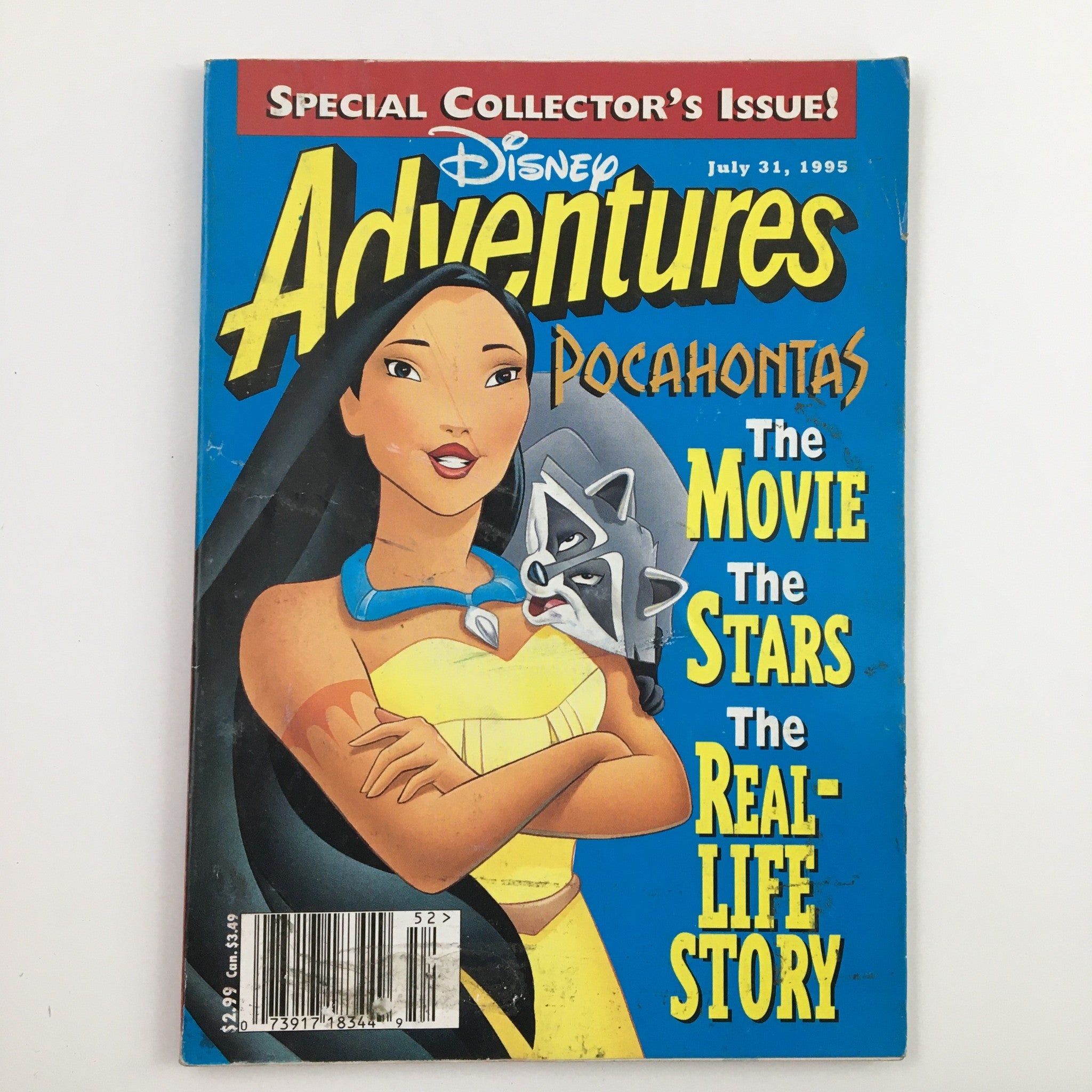 Disney Adventures Magazine July 31 1995 Pocahontas in The Real Life Story