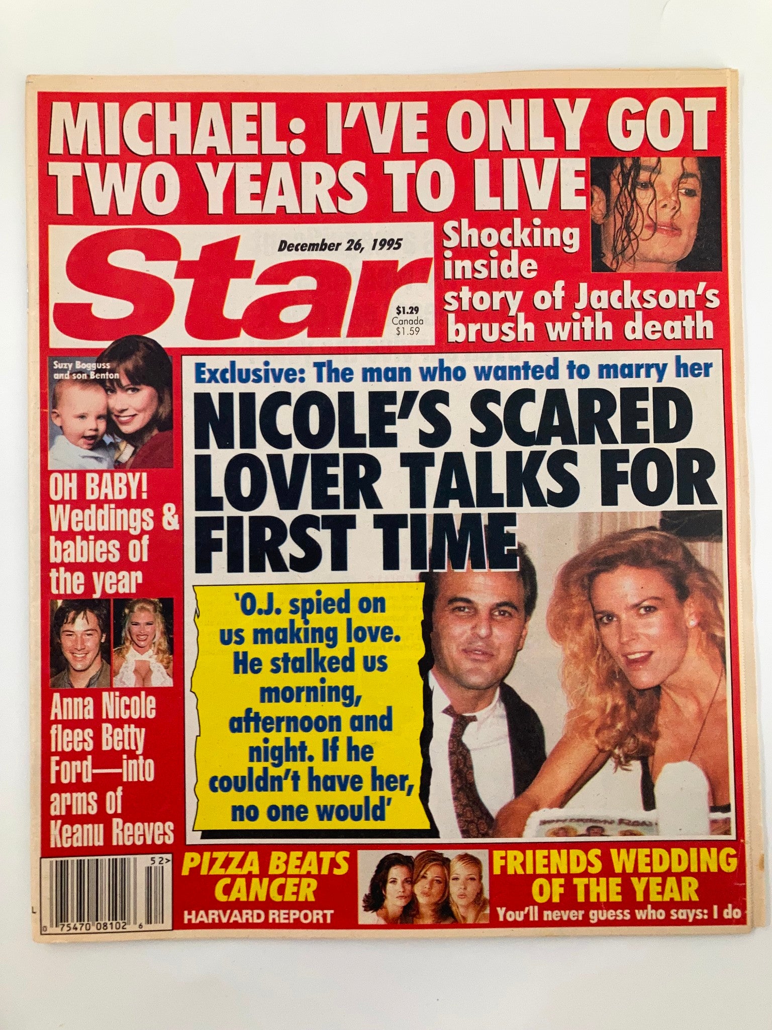 Star Magazine December 26 1995 Michael Jackson, Anna Nicole Smith No Label