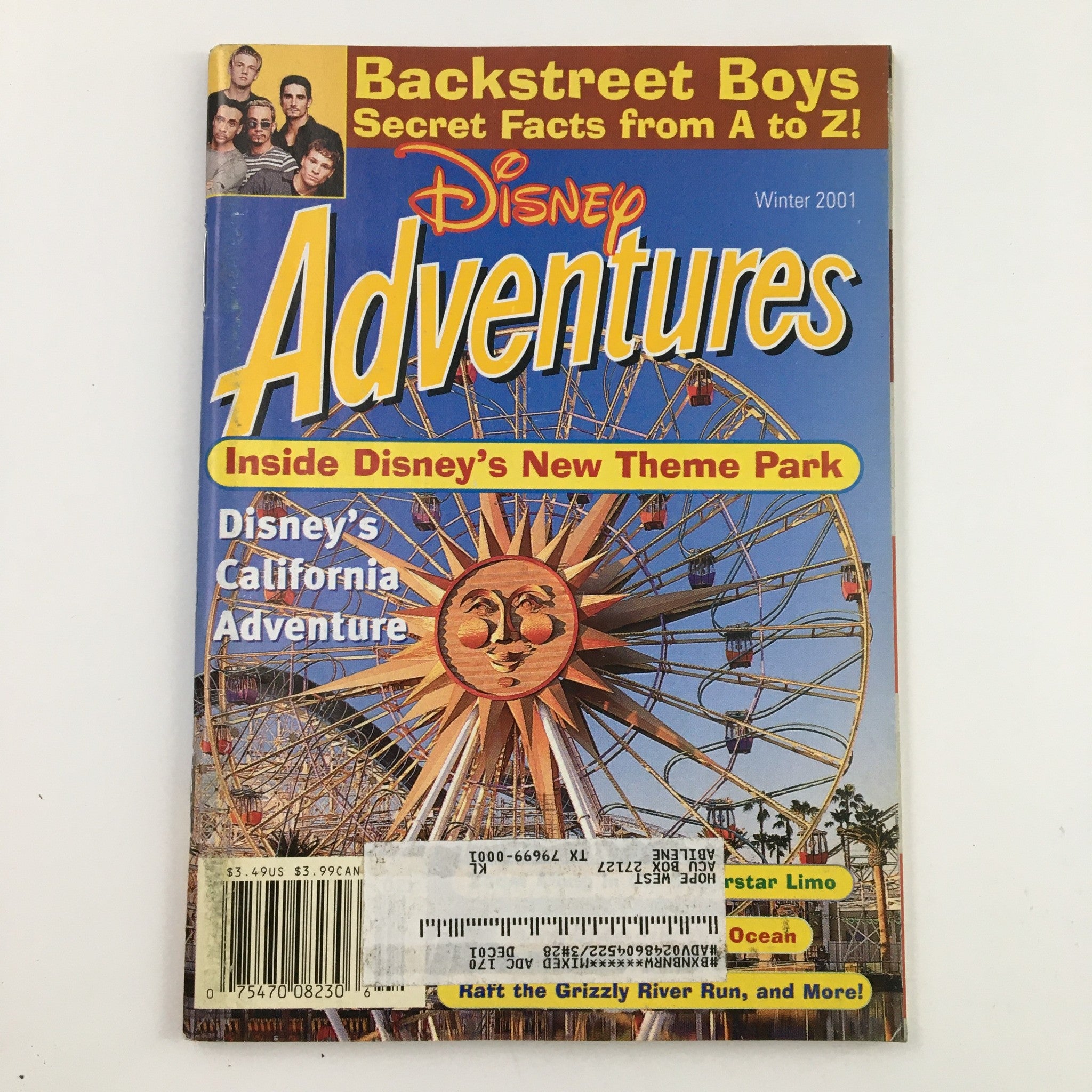 Disney Adventures Magazine Winter 2001 Inside The Disney's New Theme Park