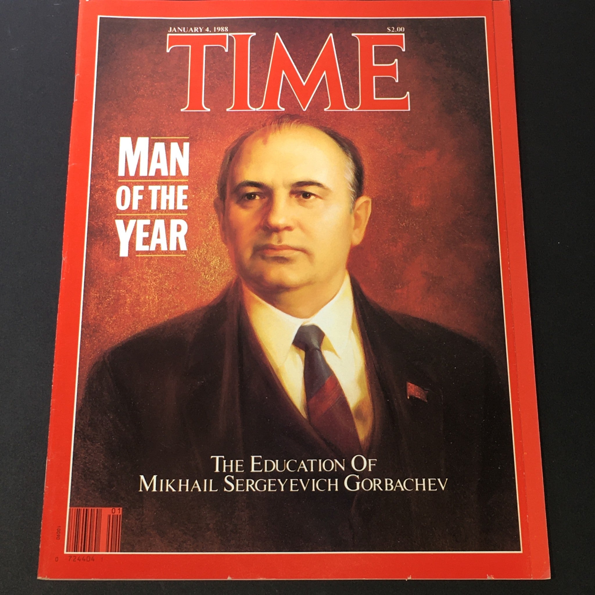 VTG Time Magazine January 4 1988 - Mikhail Sergeyevich Gorbachev / Newsstand