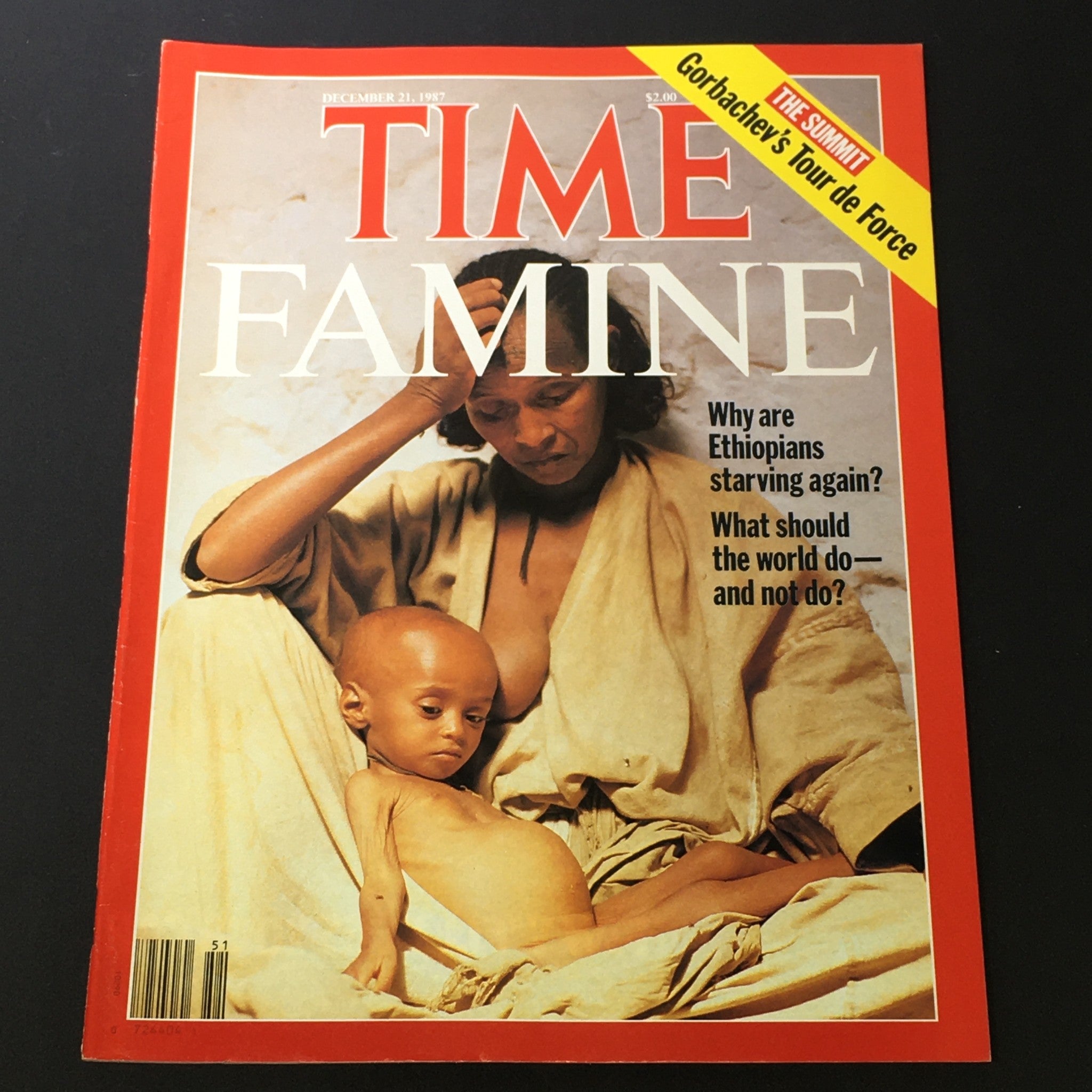 VTG Time Magazine December 21 1987 - Famine / Mikhail Gorbachev's Tour de Force