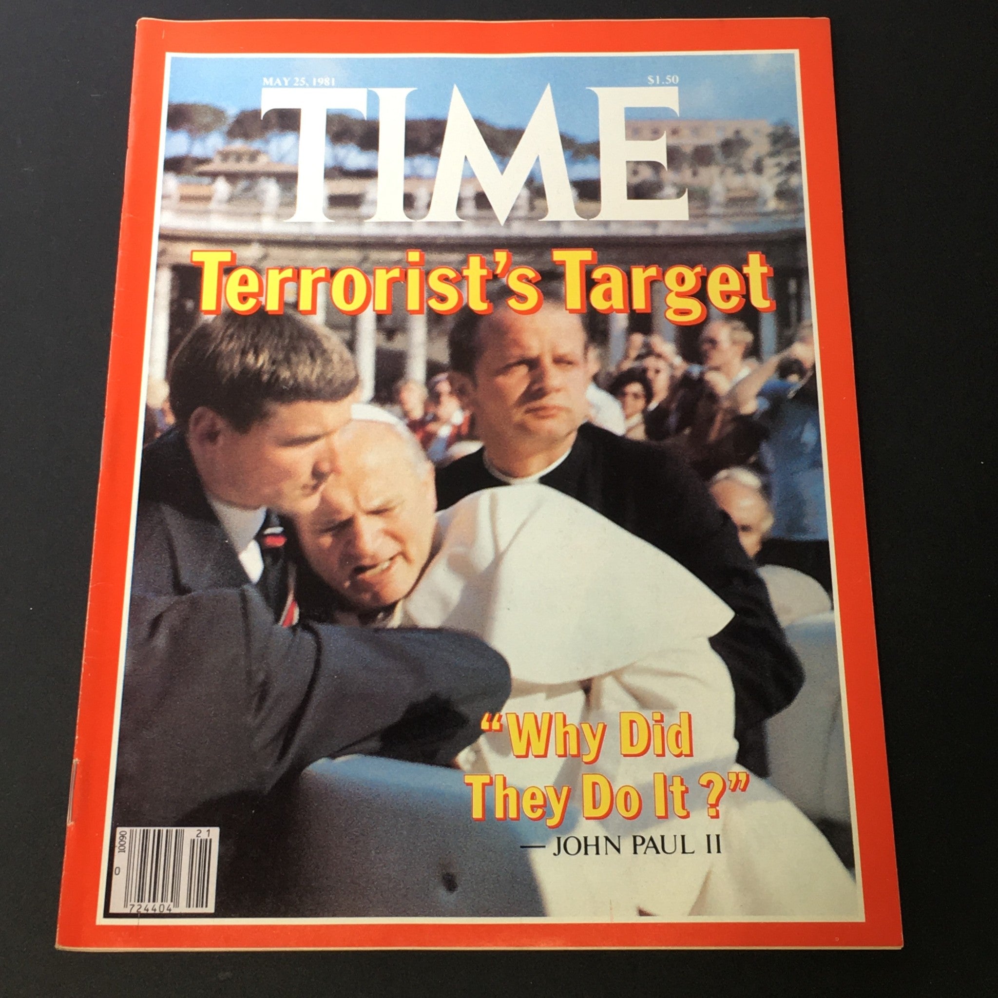 VTG Time Magazine May 25 1981 - John Paul II / Terrorist's Target / Newsstand