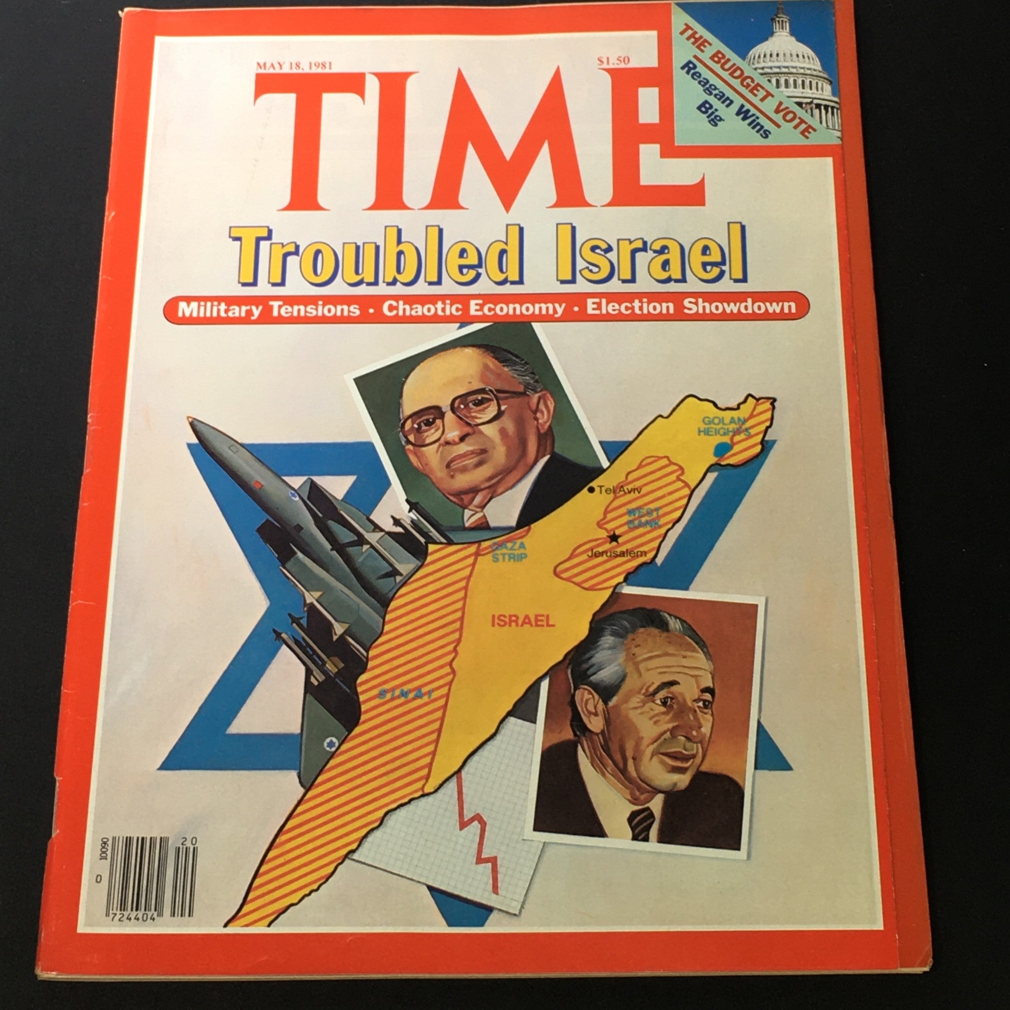 VTG Time Magazine May 18 1981 - Ronald Reagan Wins Big / Troubled Israel