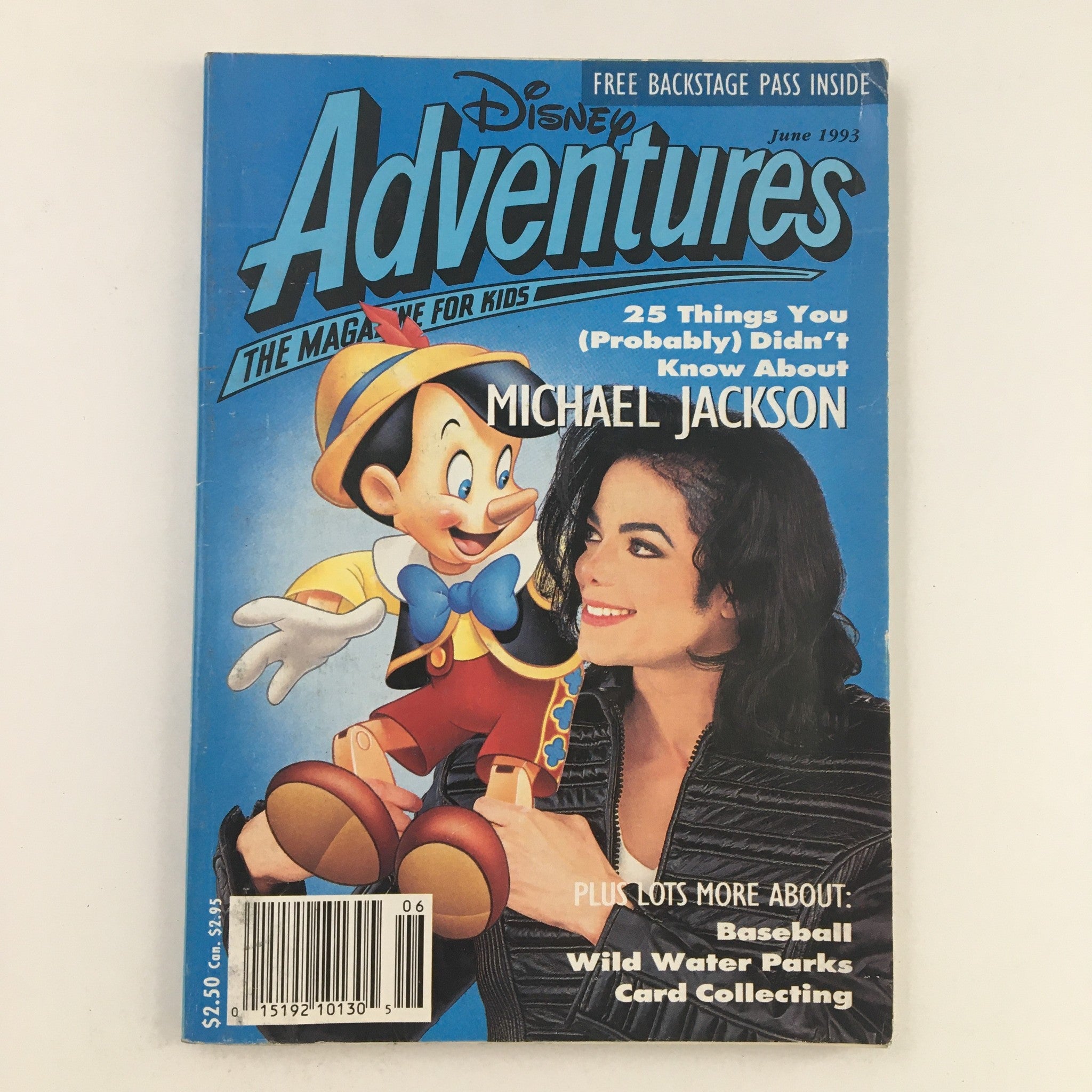 Disney Adventures Magazine June 1993 Michael Jackson & Pinocchio No Label