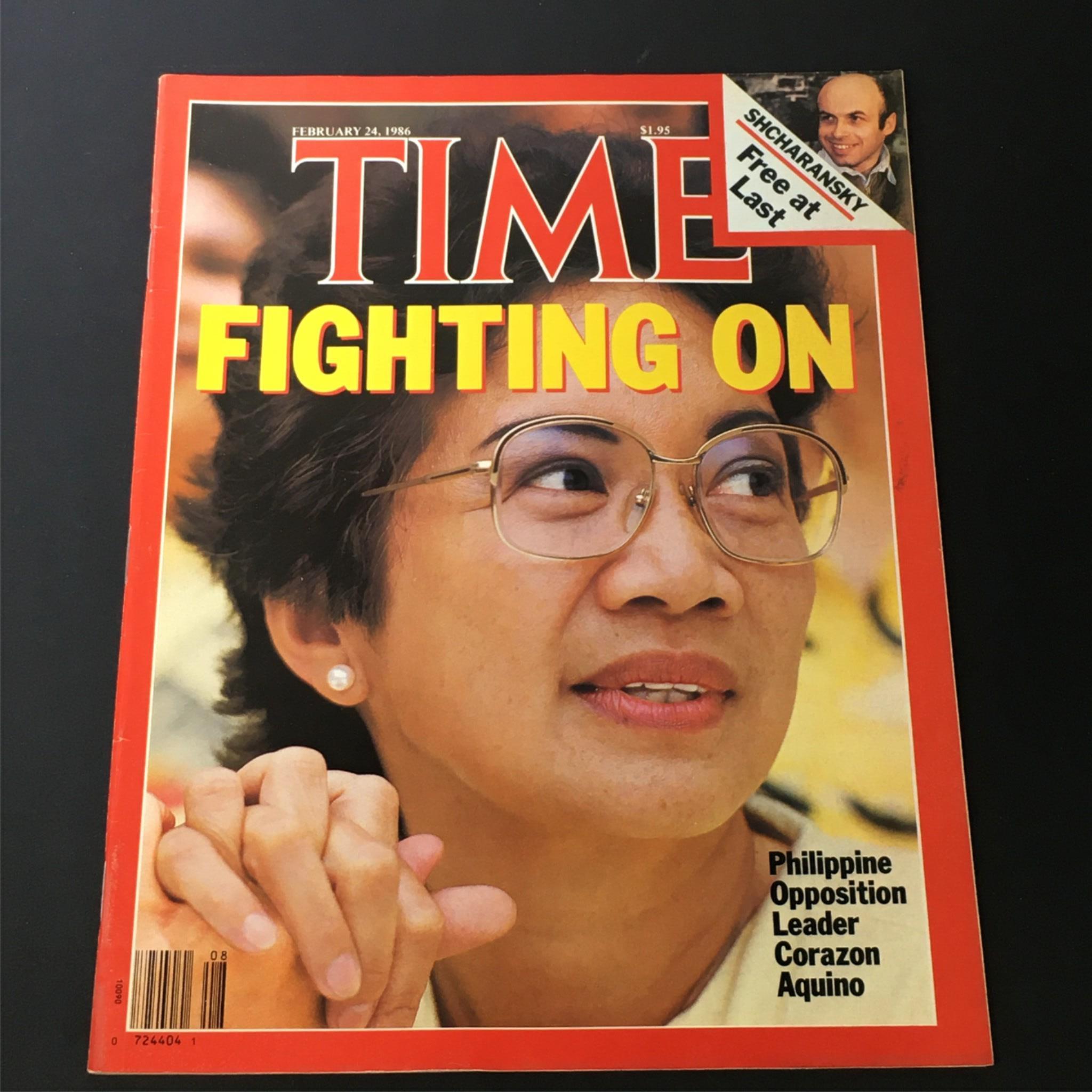 VTG Time Magazine February 24 1986 - Philippine Opposition Leader Corazon Aquino