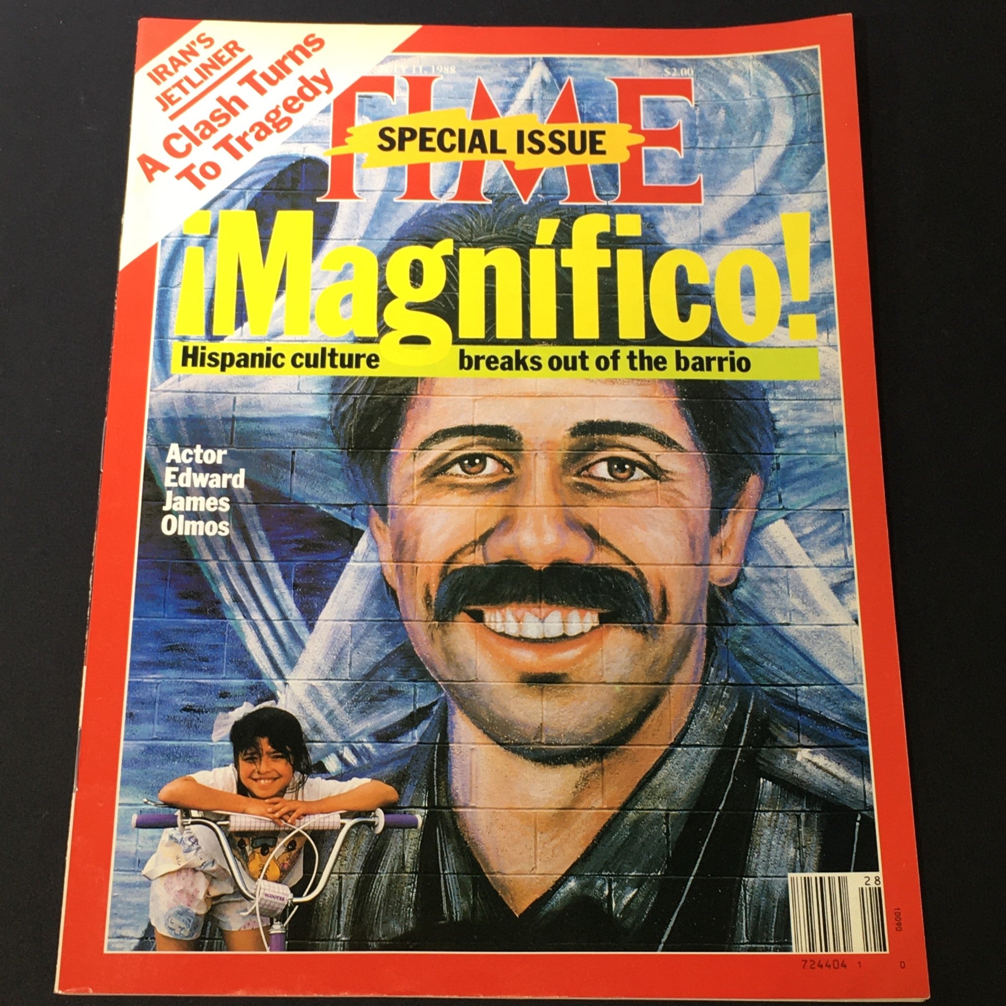 VTG Time Magazine July 11 1988 - Actor Edward James Olmos / Hispanic Culture