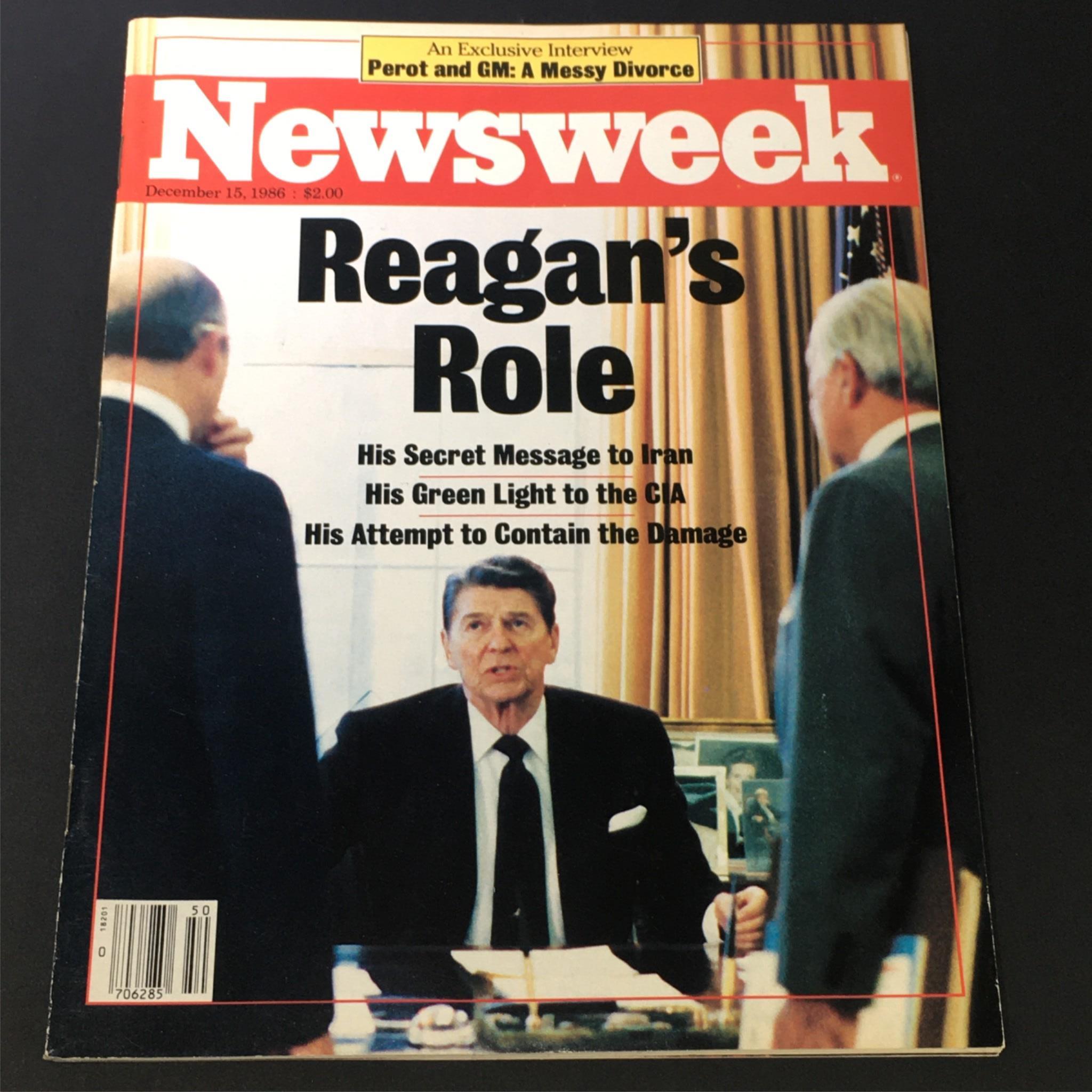 VTG Newsweek Magazine December 15 1986 - Ronald Reagan's Role / Newsstand