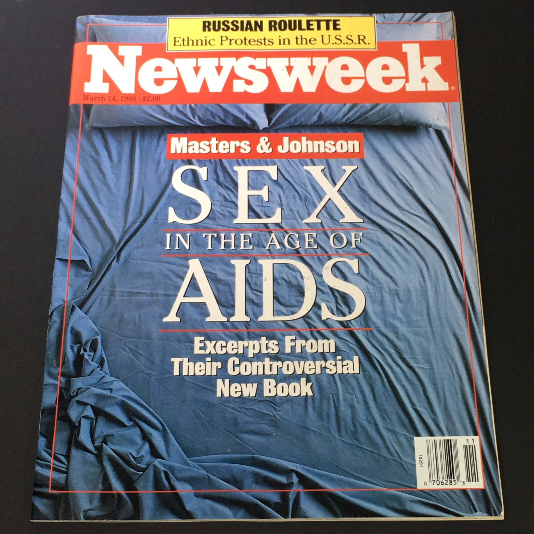 VTG Newsweek Magazine March 14 1988 - Masters & Johnson Sex and Aids / Newsstand