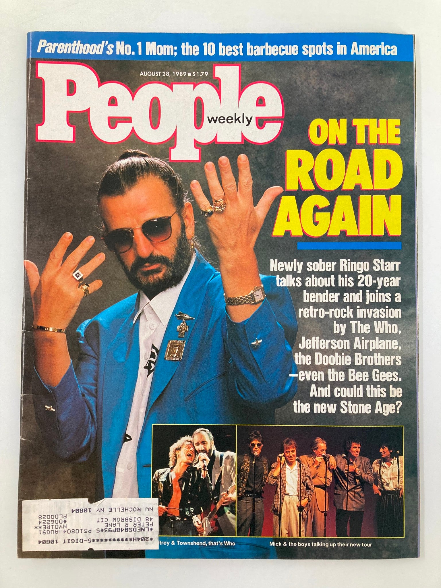 VTG People Weekly Magazine August 28 1989 Sober Ringo Starr On The Road Again